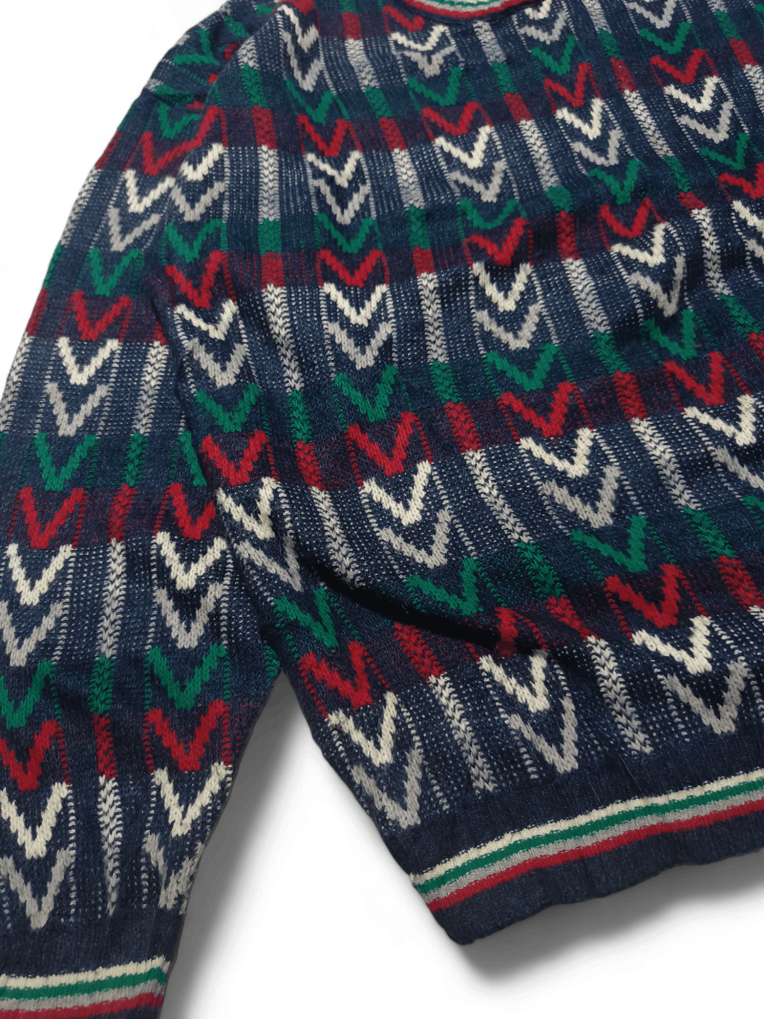 Other Vintage 80s AMERICAN PRIORITY Ethnic Striped Knit Sweater Size US XL / EU 56 / 4 - 6 Thumbnail