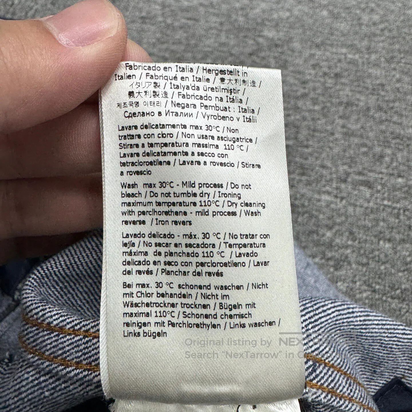 Fendi FENDI Hollow letter denim shirt| Size US XS / EU 42 / 0 - 4 Thumbnail