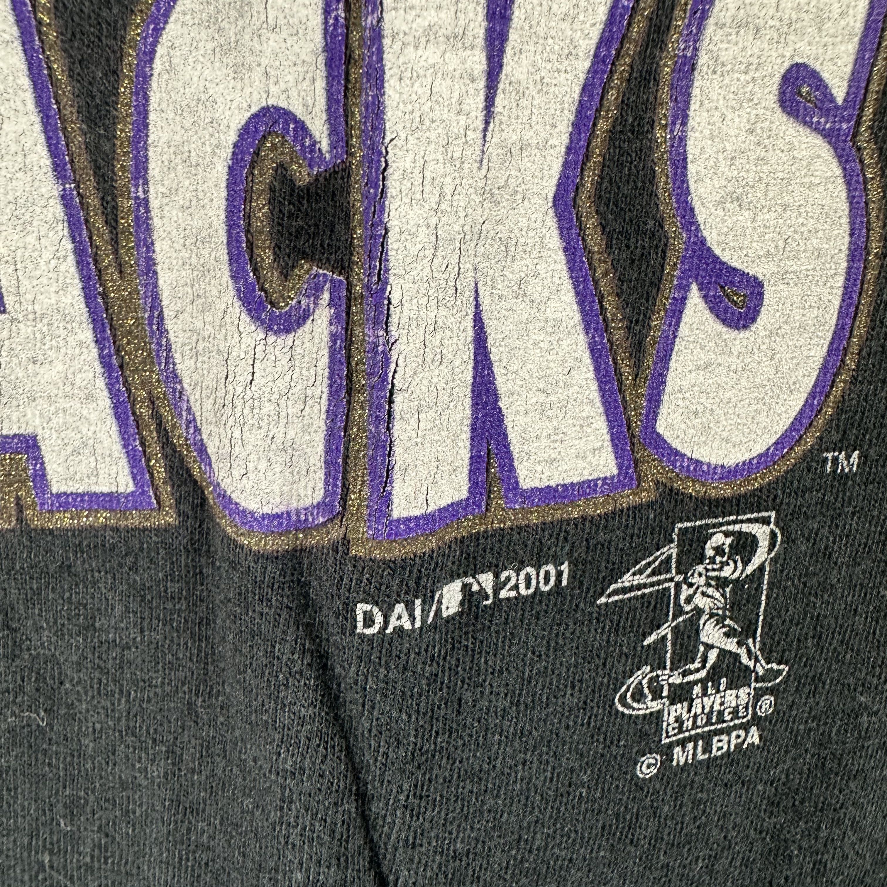 Vintage 2001 Luis Gonzalez Diamondbacks MLB Champions T-shirt Size US L / EU 52-54 / 3 - 3 Thumbnail