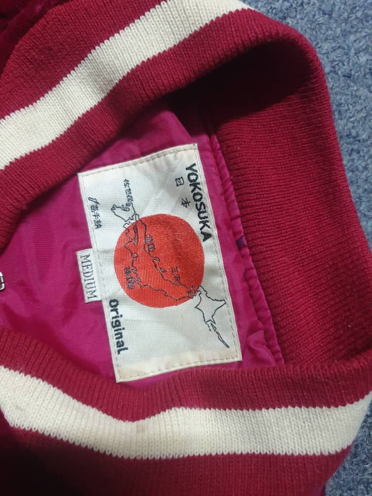 Japanese Brand 💥Vintage Eagle yokosuka acantara sukajan souvenir jacket Size US M / EU 48-50 / 2 - 2 Thumbnail