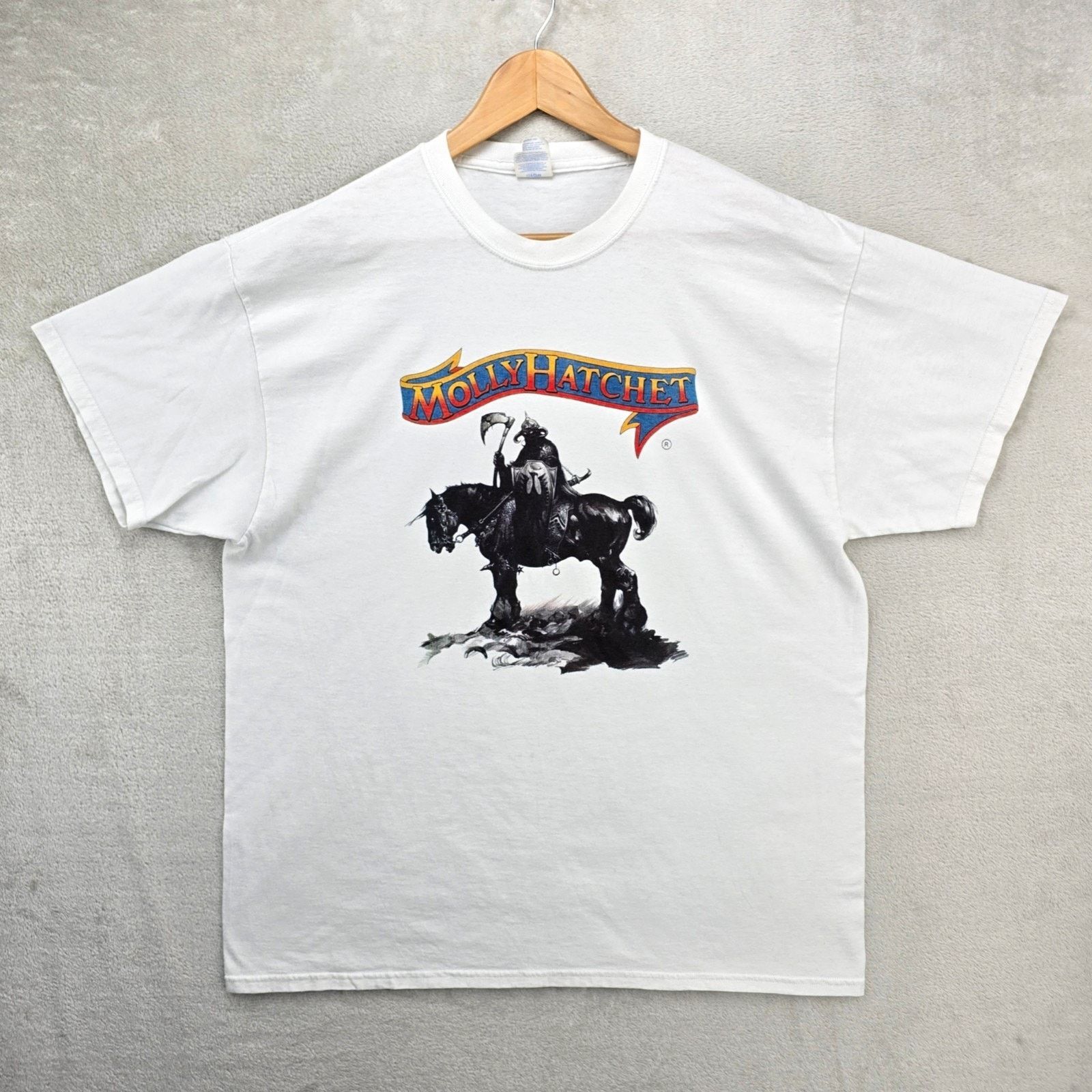 Port & Company Vintage Molly Hatchet Shir XL Lightning Strikes Twice Cover Size US XL / EU 56 / 4 - 1 Thumbnail