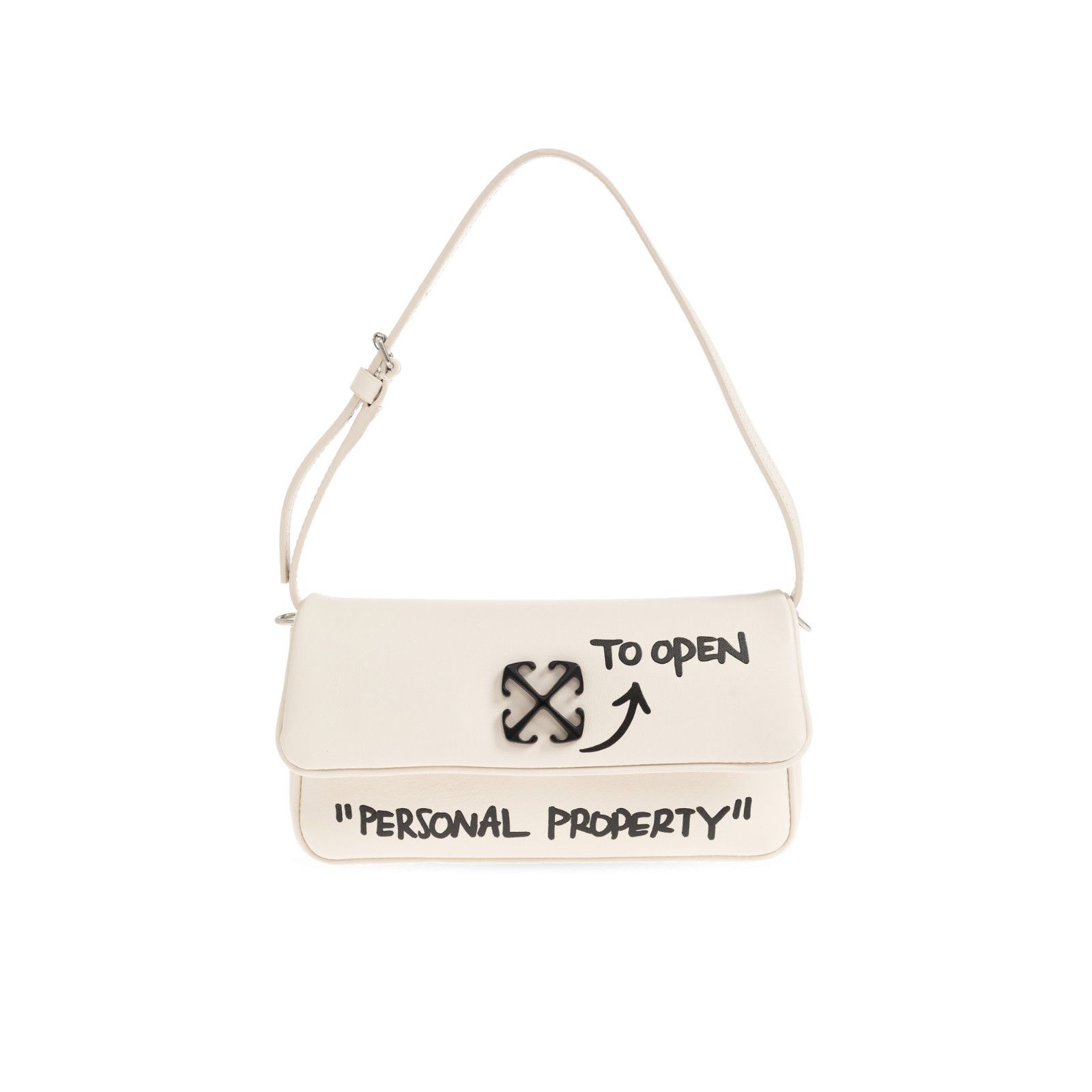 Off-White OFF WHITE Jitney White Leather Shoulder Bag New Size ONE SIZE - 1 Thumbnail