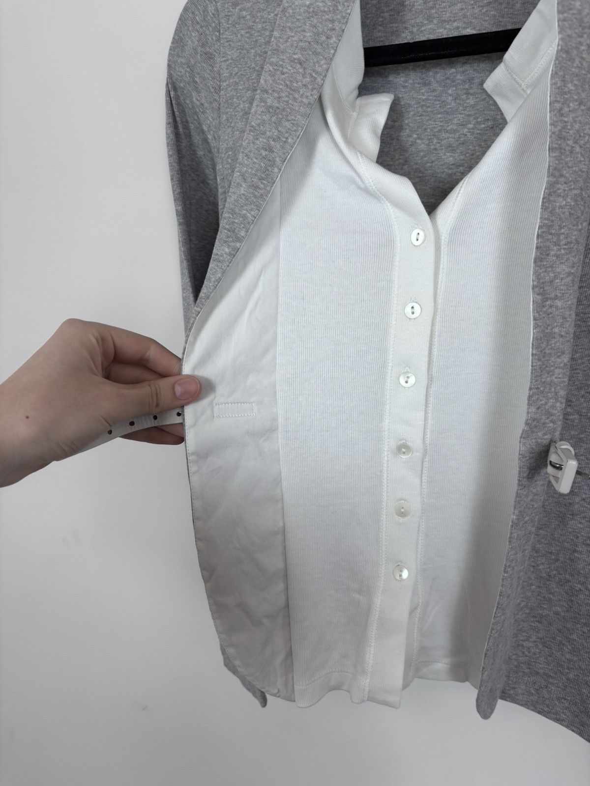 Fabiana Filippi Fabiana Filippi Women’s Belted Gray Collarless Jacket Size XS / US 0-2 / IT 36-38 - 8 Thumbnail