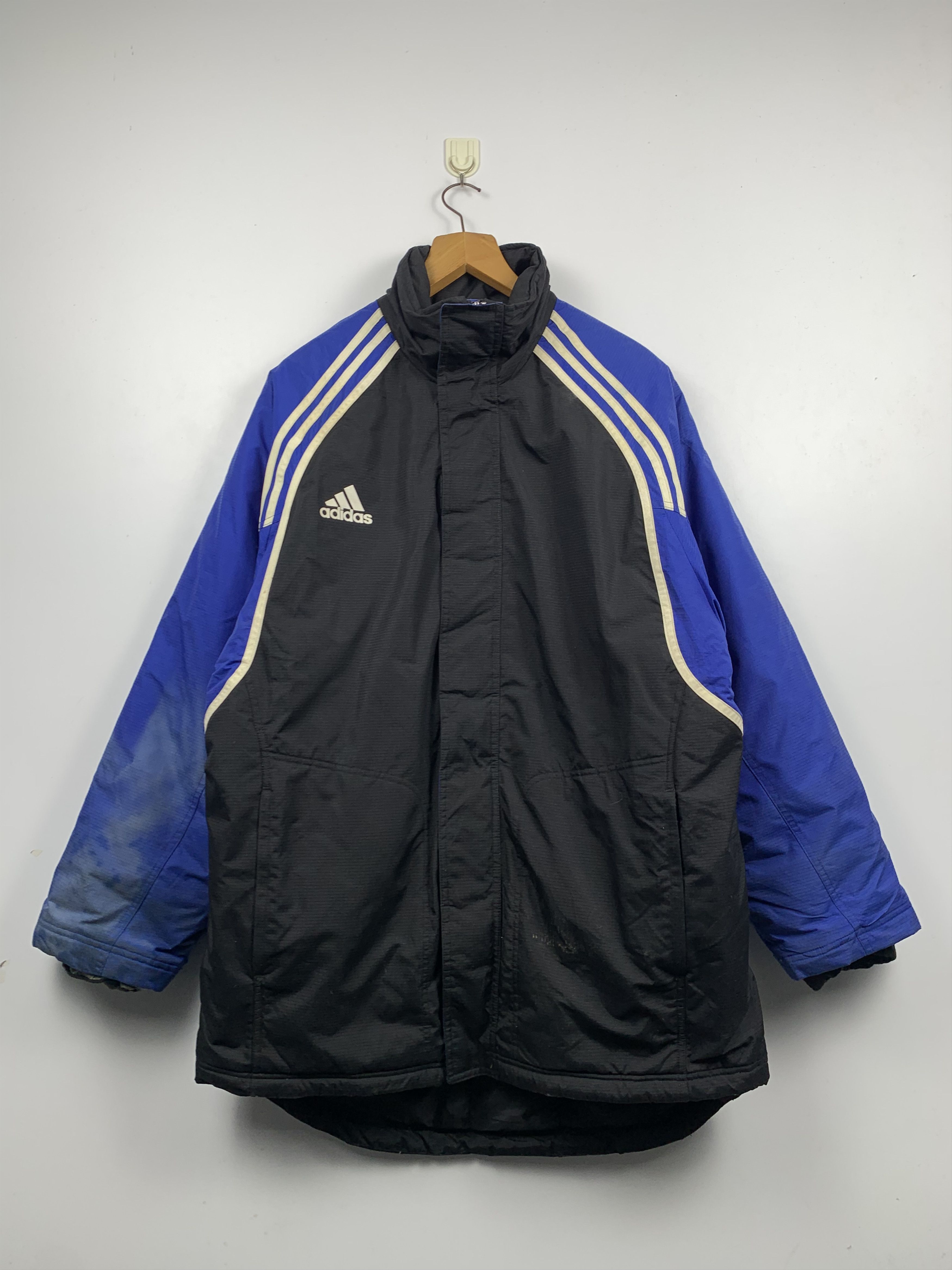 Adidas Vintage 90s Adidas Windbreaker Down Jacket J1199 Size US M / EU 48-50 / 2 - 1 Thumbnail