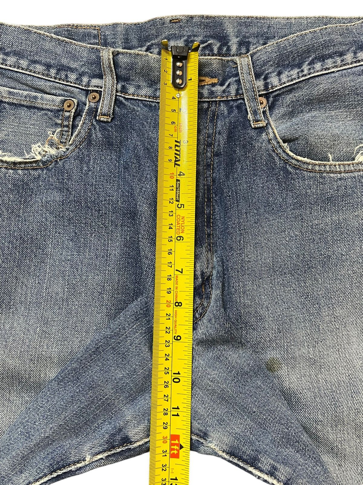 JNCO Vintage Japanese Brand Blue Faded Wash Distress Baggy Jeans Size US 28 / EU 44 - 14 Thumbnail