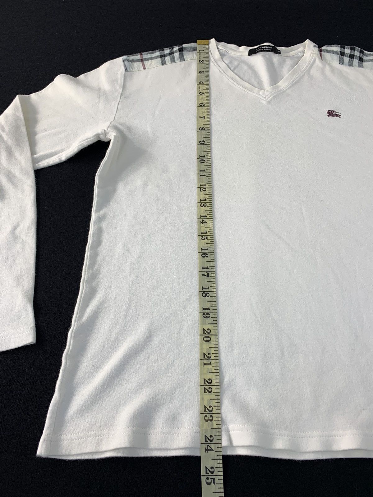 Burberry Burberry Black Label Nova Check Monogram Longsleeve V Neck Size US M / EU 48-50 / 2 - 10 Thumbnail