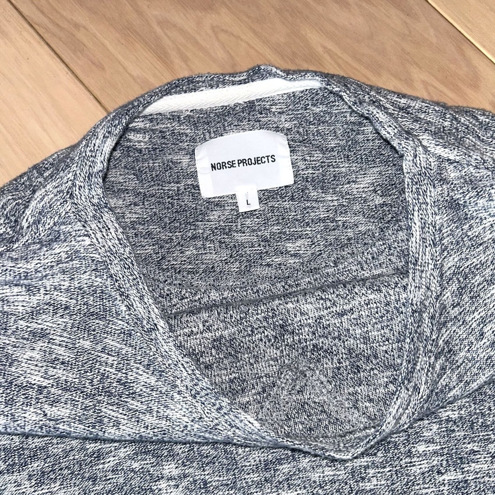 Norse Projects Norse Projects Halfdan Flame Crew Sweatshirt Long Sleeve Women’s Large L Blueish Gray Logo Casual City Urban Fashion Heritage/Sportswear Size L / US 10 / IT 46 - 3 Thumbnail