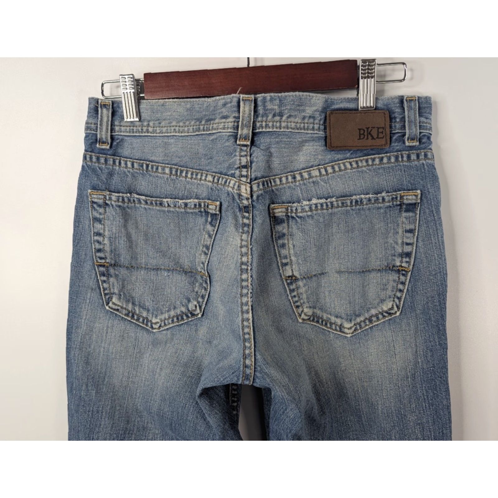 Vintage VINTAGE Buckle Jeans Womens 30x30 Bootcut Flares Mid Rise Blue Denim Cotton Blend, Cotton Advanced Search: Buckle Bke Jeans, Bootcut, Mid Rise, Flared Size 30" / US 8 / IT 44 - 6 Thumbnail