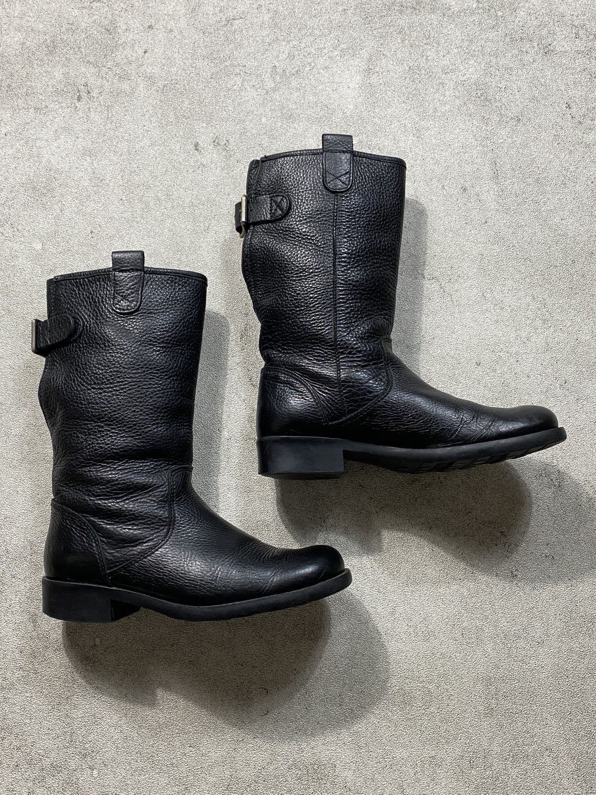 agnes b. 2000’s Agnes B. Riding Black Leather Boots Size US 8.5 / IT 38.5 - 7 Thumbnail