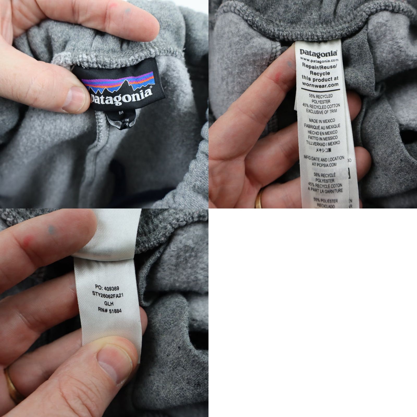 Patagonia Patagonia Jogger Pants Womens Medium Gray Fleece Drawstring Waist Inseam 27.5 Comfort Pockets Relaxed Sports Size 32" / US 10 / IT 46 - 8 Thumbnail