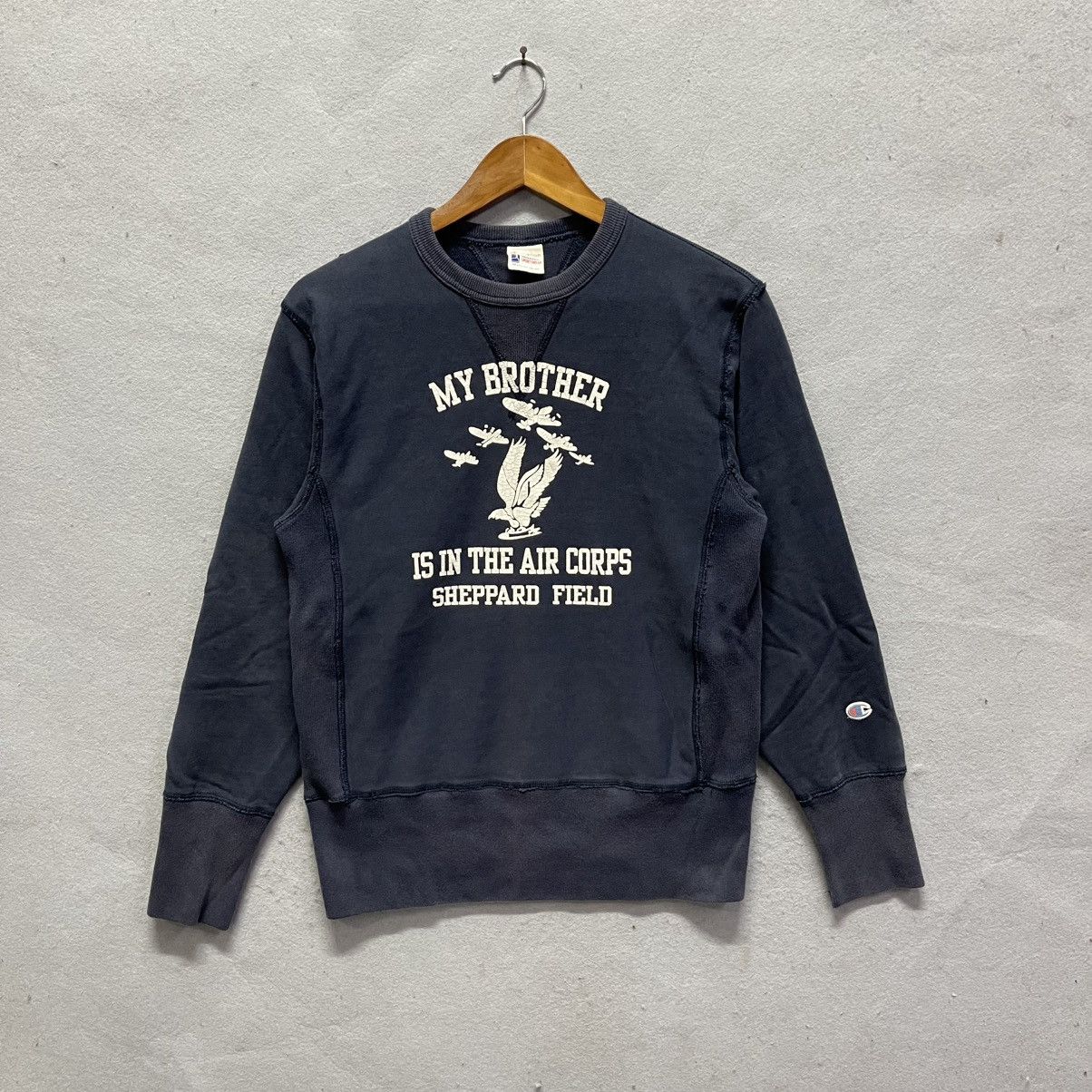 Champion Champion “My Brother Is in the Air Corps” Repro Sweatshirt Size US M / EU 48-50 / 2 - 1 Thumbnail