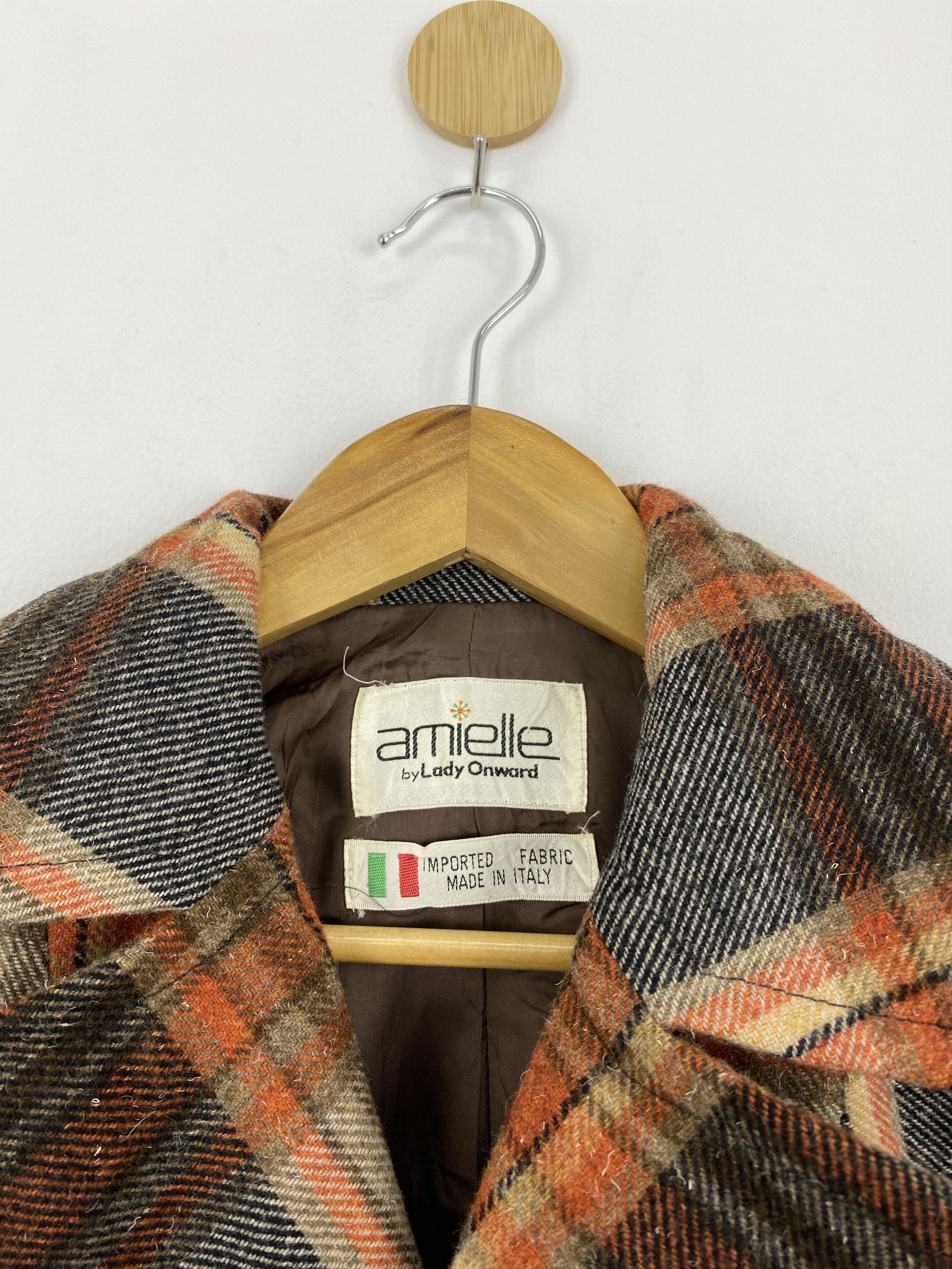 Vintage Vintage Italian Designer Shadow Plaid Button Up Blazer J1723 Size US L / EU 52-54 / 3 - 8 Thumbnail