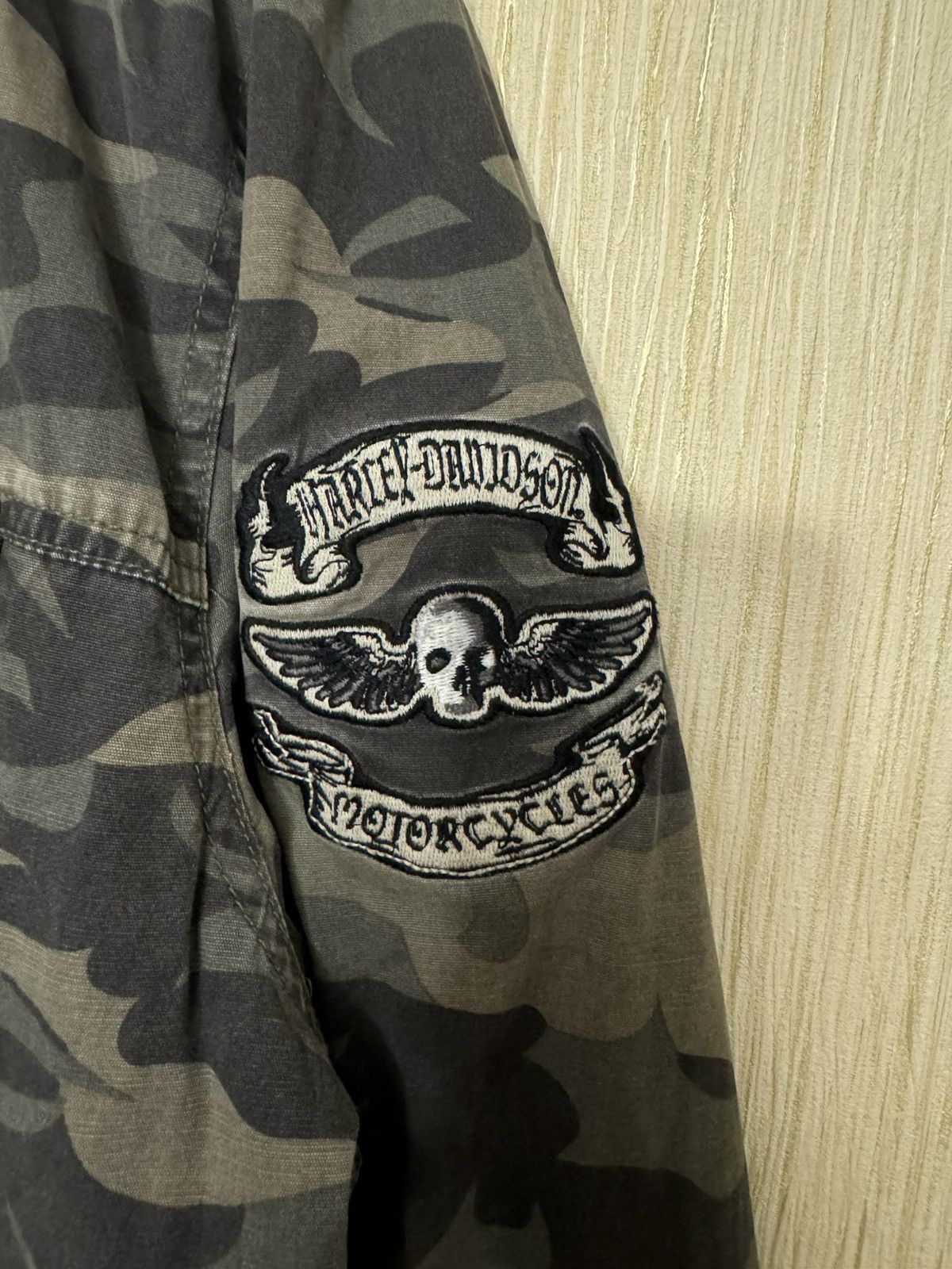 Harley Davidson × Vintage Harley Davidson vintage reversible jacket military m65 Size US XL / EU 56 / 4 - 7 Thumbnail