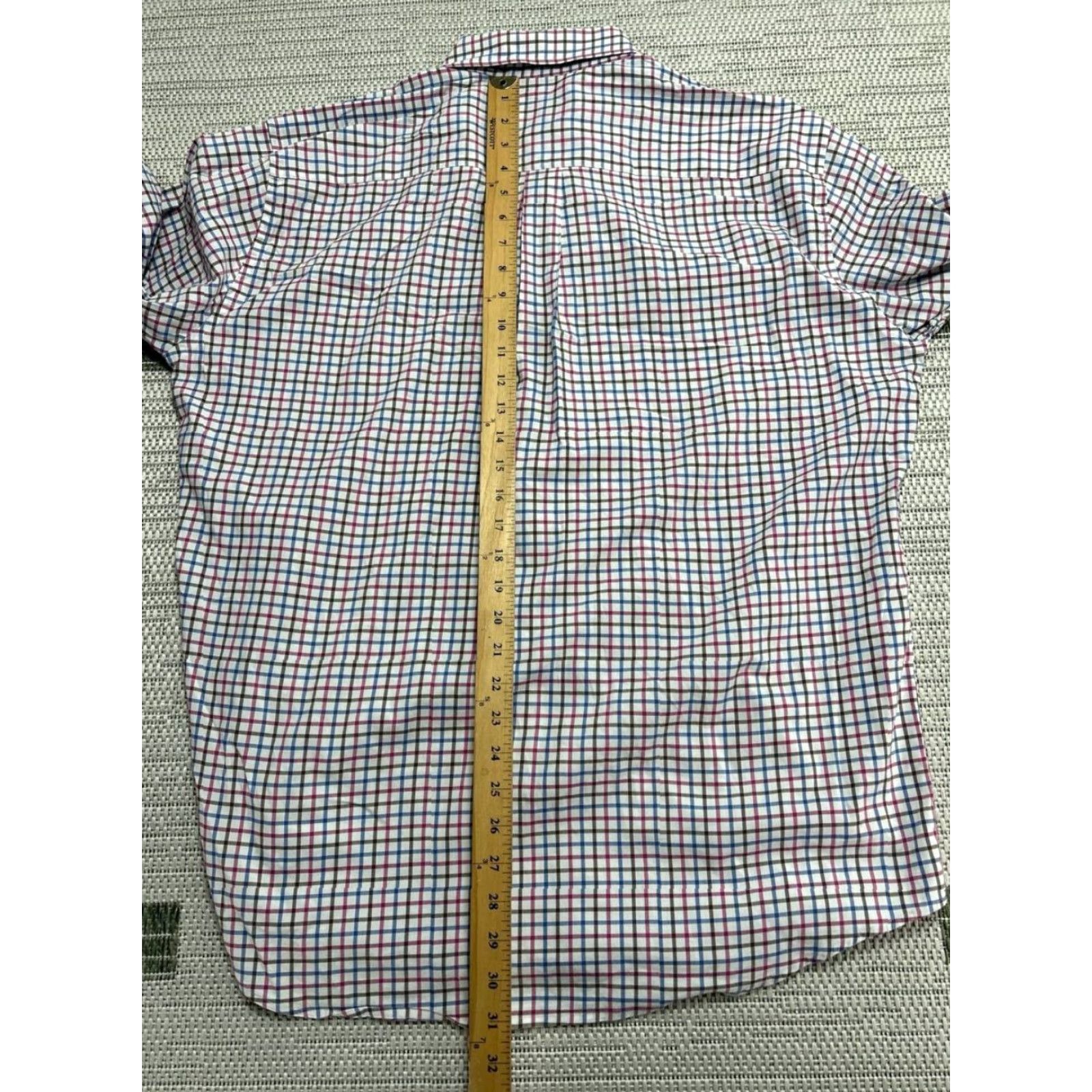 Peter Millar Peter Millar Shirt Mens XL Multicolor Cotton Stretch Plaid Checkered Button Down Shirt Size US XL / EU 56 / 4 - 5 Thumbnail