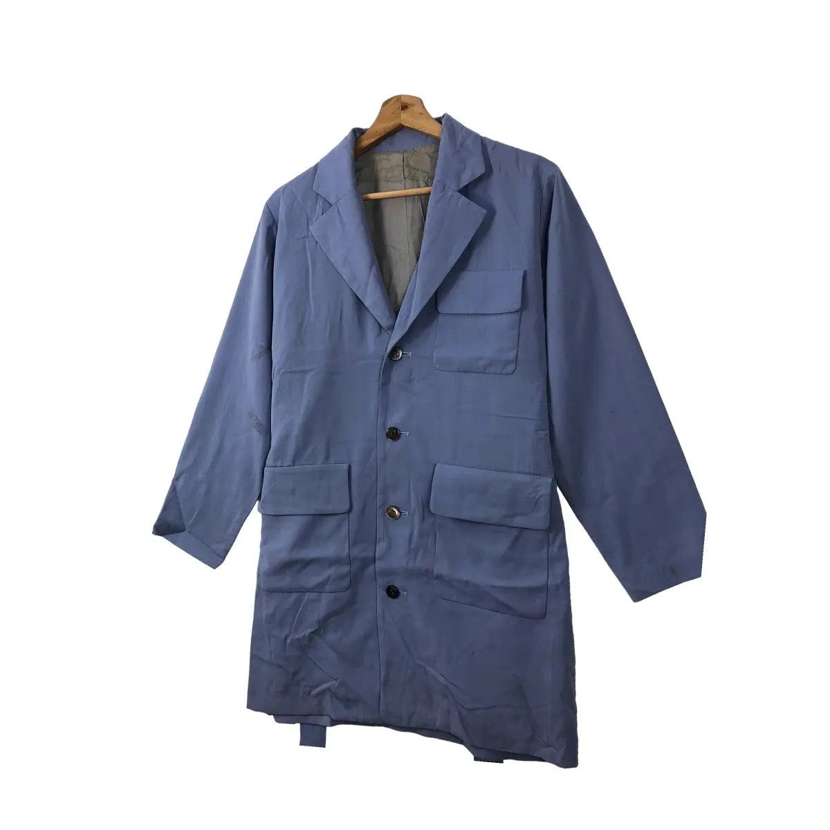 Yohji Yamamoto Vtg YOHJI YAMAMOTO Y’s 1996 Collection Trench Coat Jacket Size M / US 6-8 / IT 42-44 - 3 Thumbnail