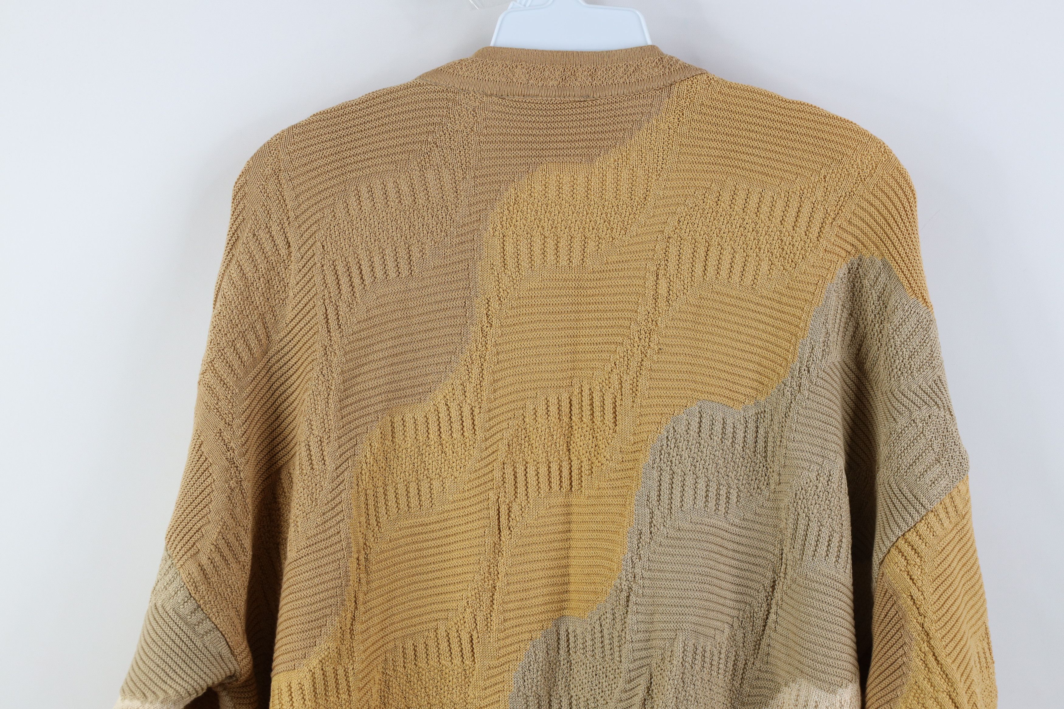 Vintage Vintage 90s Coogi Style Knit Crewneck Sweater Earth Tone Size US L / EU 52-54 / 3 - 13 Thumbnail