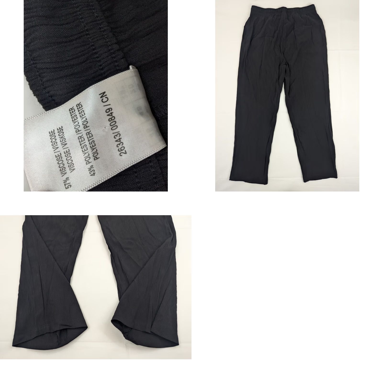 Vintage VINTAGE Damart Black Ribbed Pants Lightweight UK 20 US 16 (Fits 32x29) 70s USA Mens Size 24" / US 00 / IT 34 - 8 Thumbnail