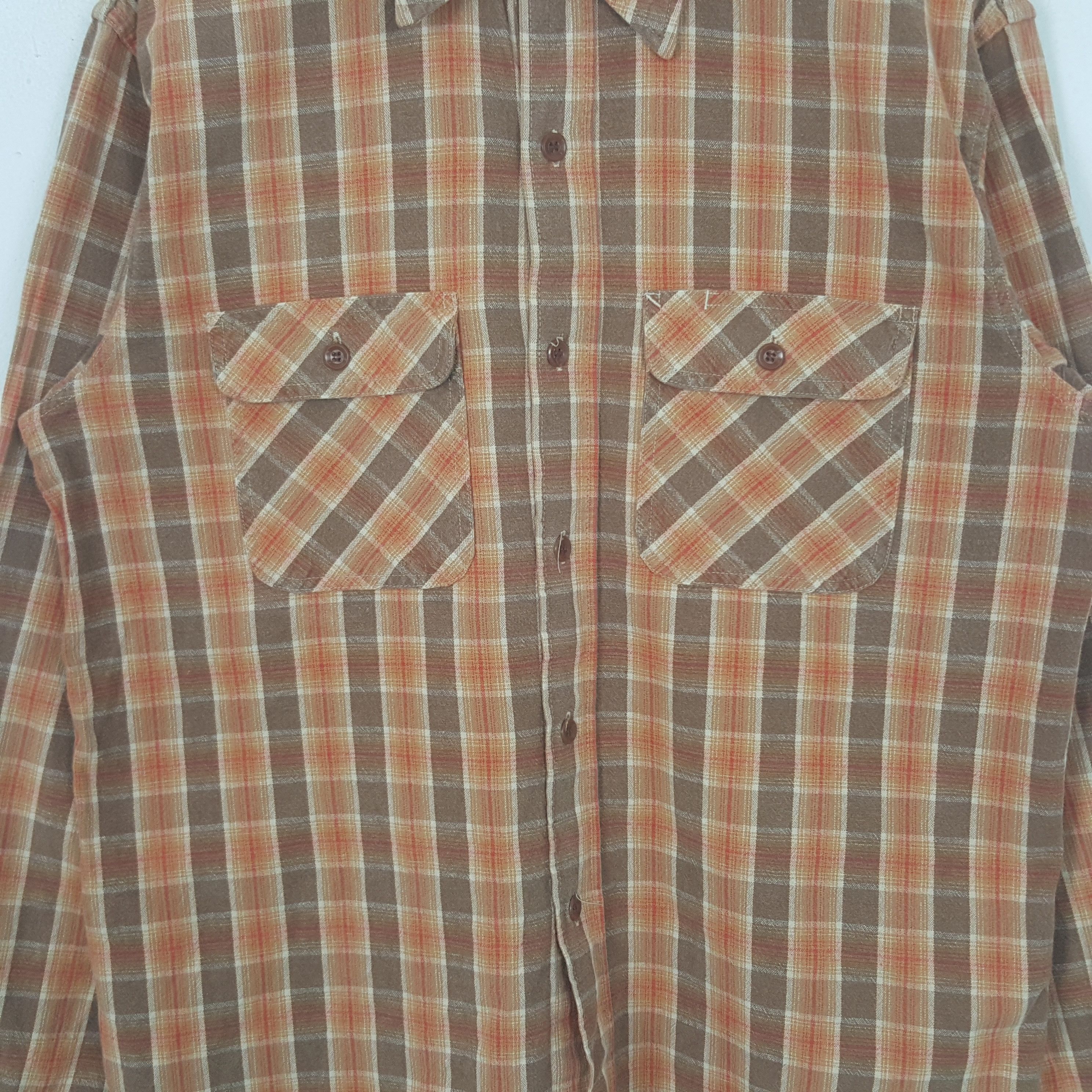 Sugar Cane Vintage Sugar Cane Japanese Flannel Shirt Button Up C294N42 Size US L / EU 52-54 / 3 - 2 Thumbnail