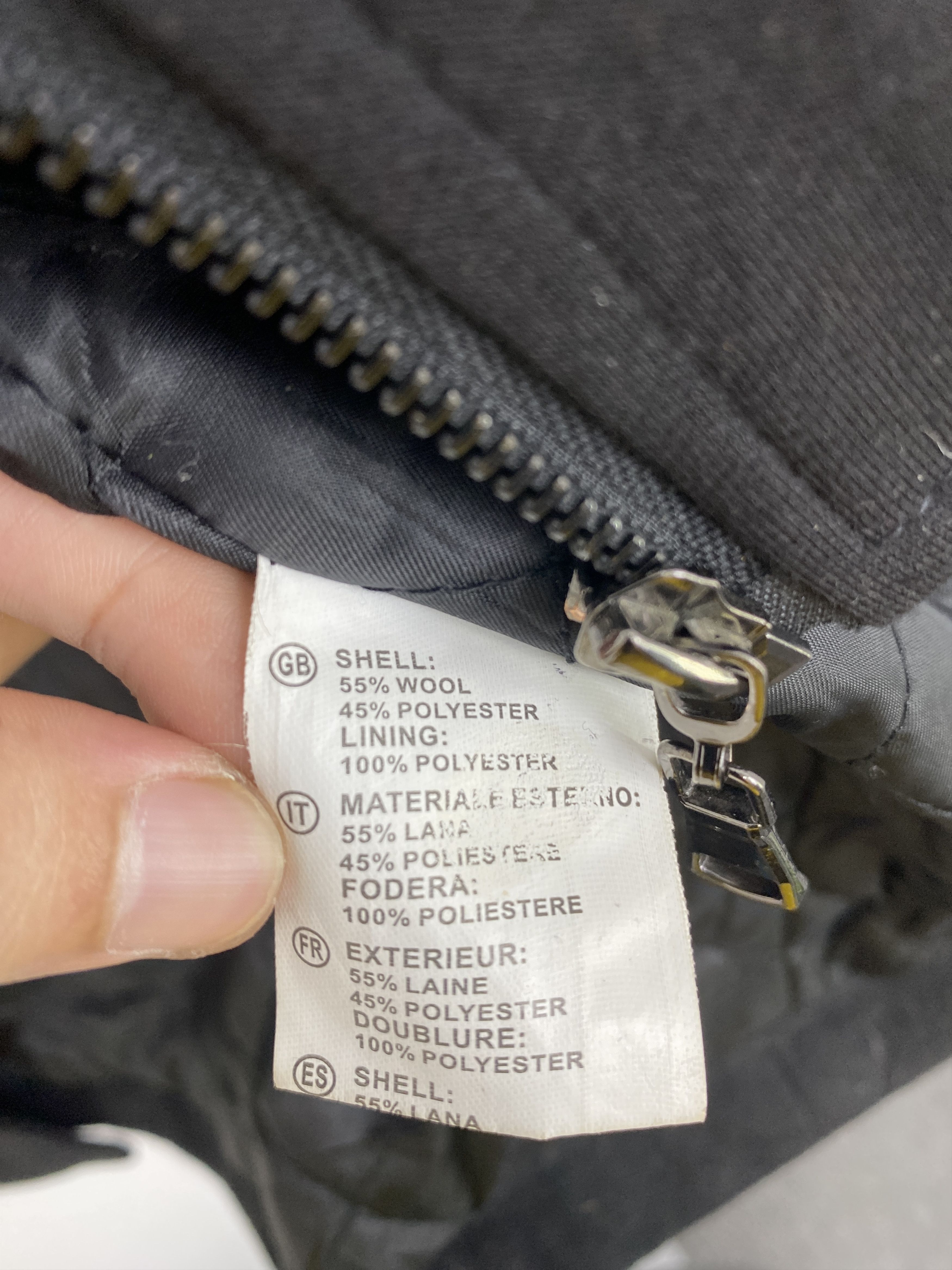 If Six Was Nine Vintage Enos Italy Heavy Coat Zipper Up Long Jacket JA0063 Size US L / EU 52-54 / 3 - 6 Thumbnail