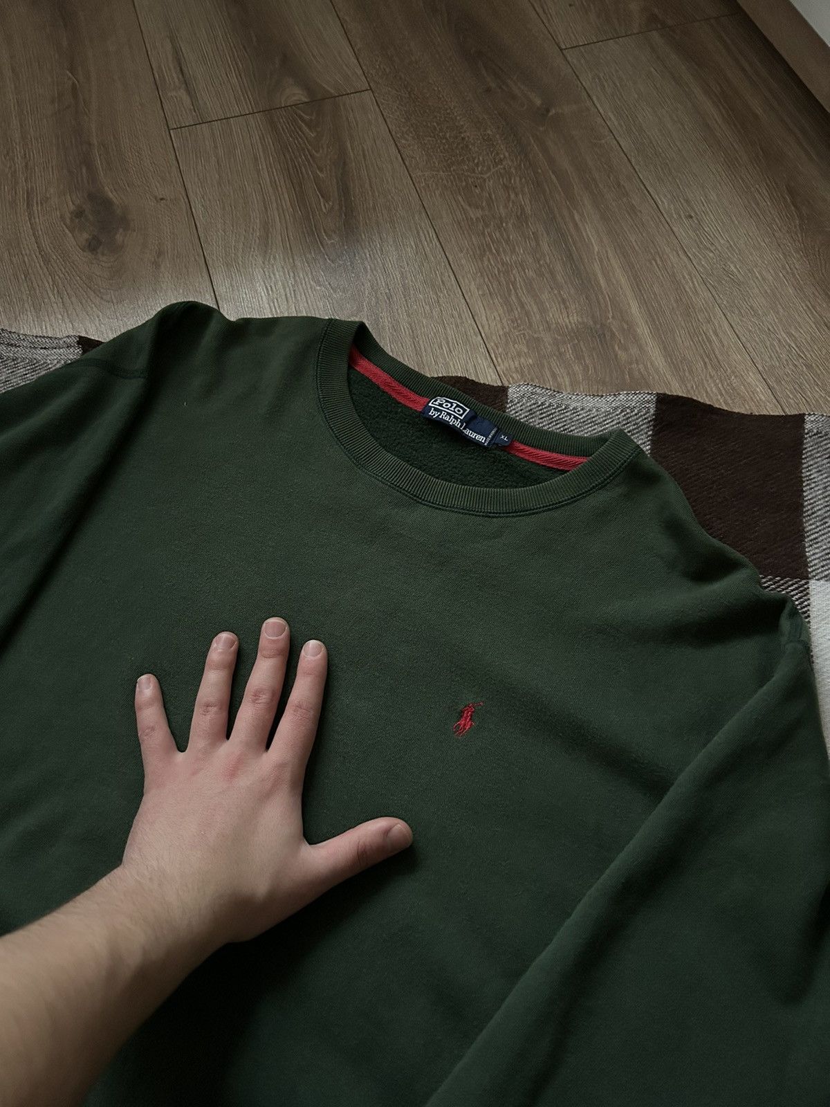 Vintage Polo Ralph Lauren mens Green oversized sweatshirt