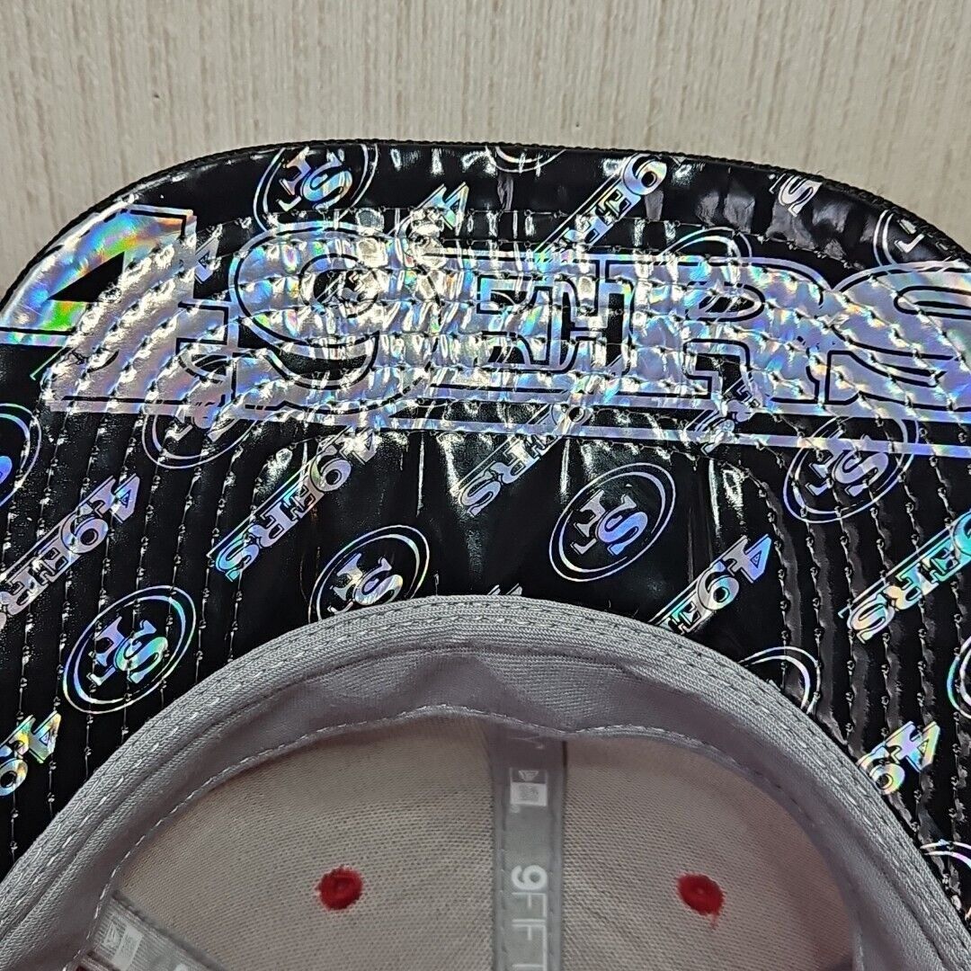 New Era San Francisco 49ers Hat New Era Cap Snapback Holographic Bil Size ONE SIZE - 9 Thumbnail
