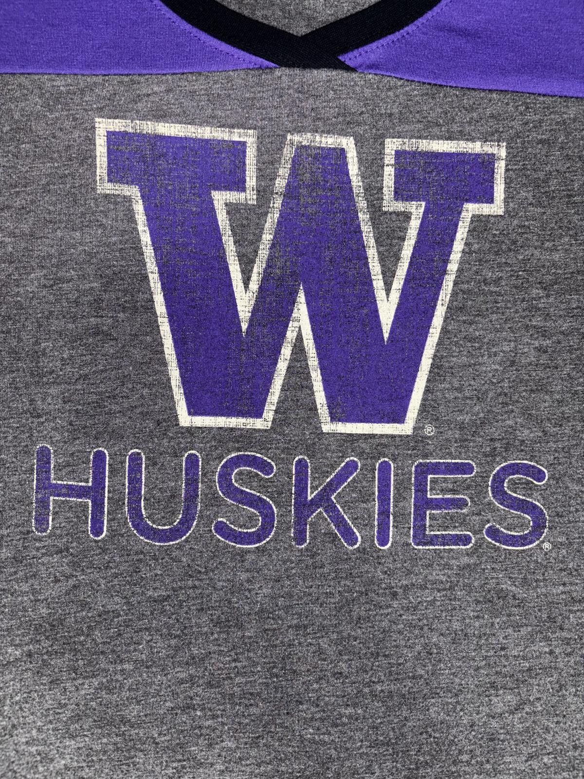 Colosseum Athletics Colosseum Women's UW Huskies Tee - Gray & Purple Spirit Wear Size M / US 6-8 / IT 42-44 - 2 Thumbnail