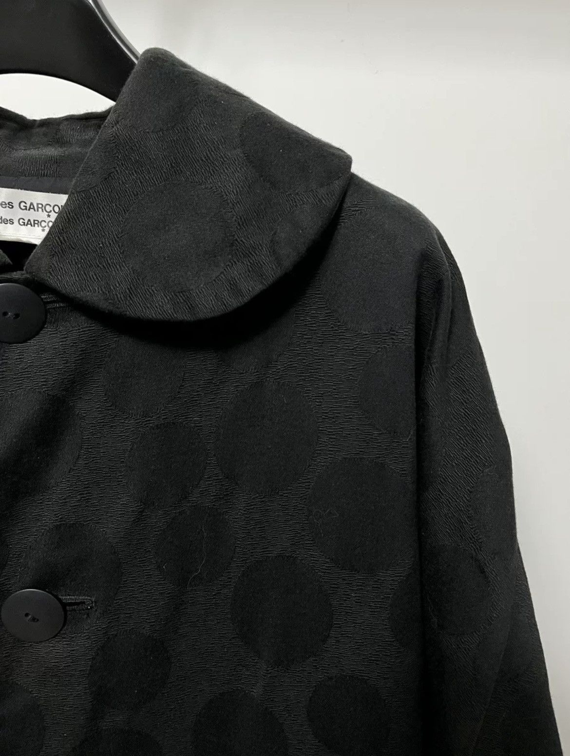 Comme des Garcons COMME des GARCONS COMME des GARCONS Dot Jacquard Flare Coat Size M / US 6-8 / IT 42-44 - 6 Thumbnail