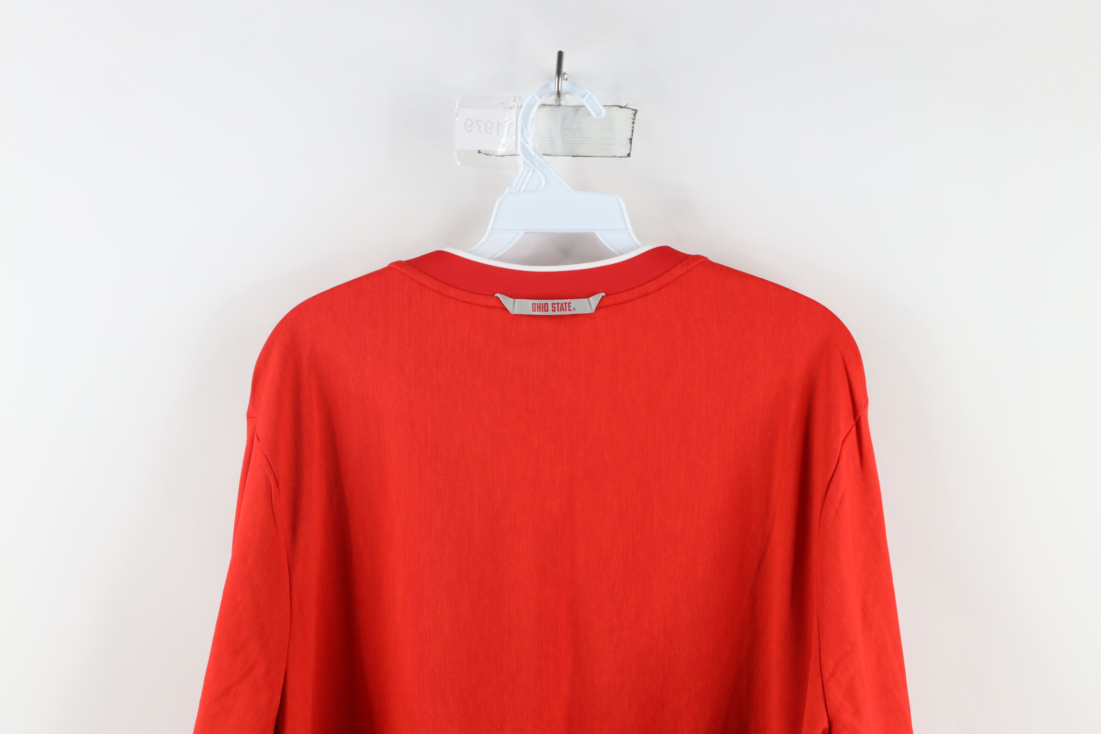 Nike × Vintage Nike Ohio State University Half Zip Pullover Sweater Red Size US XL / EU 56 / 4 - 13 Thumbnail