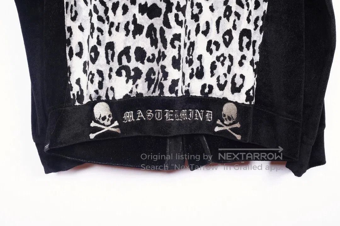 Mastermind Japan Leopard Print Cardigan with Black Sleeves. Size US L / EU 52-54 / 3 - 3 Thumbnail