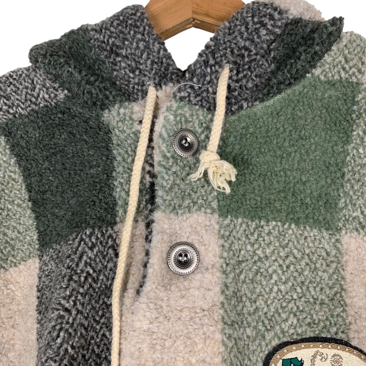 Vintage SCORPION BAY Checked Half Button Pullover Hoodies #1399-C63 Size US M / EU 48-50 / 2 - 12 Thumbnail