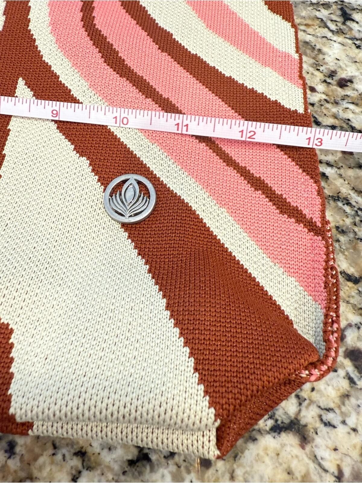 Other Viafore satchel handbag knit swirled cream pink & burgundy Size ONE SIZE - 9 Thumbnail