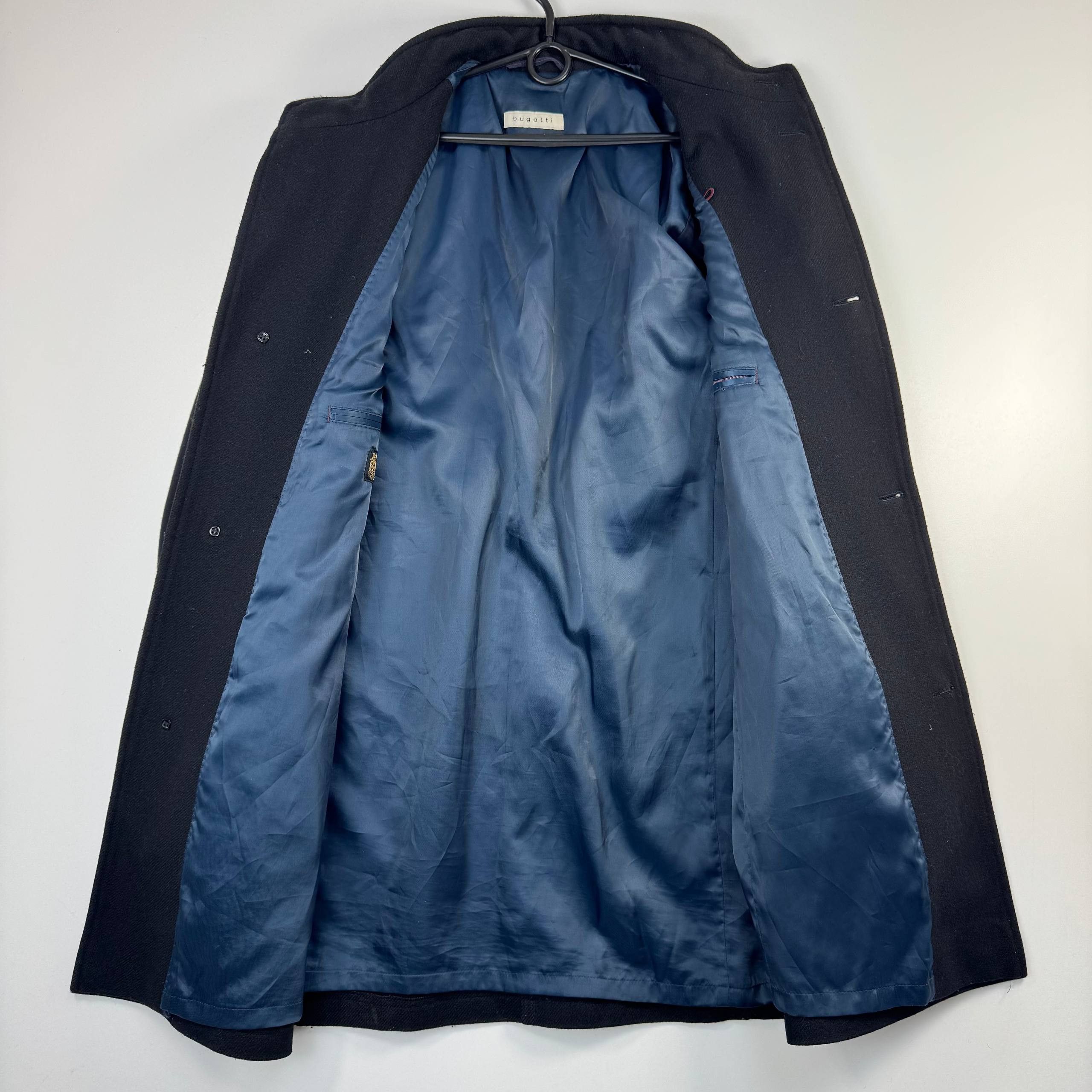 Bugatti Bugatti Wool Coat Navy Mens Size L/XL Size US L / EU 52-54 / 3 - 3 Thumbnail