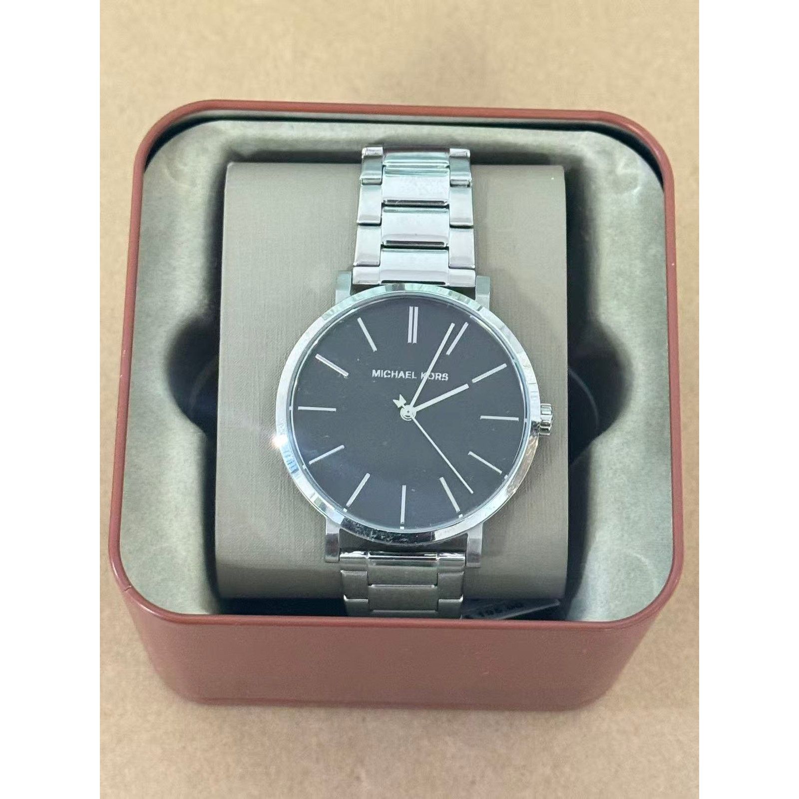 Michael Kors Michael Kors MK7184 Oversized Auden Silver-Tone Men's Watch Size ONE SIZE - 1 Thumbnail