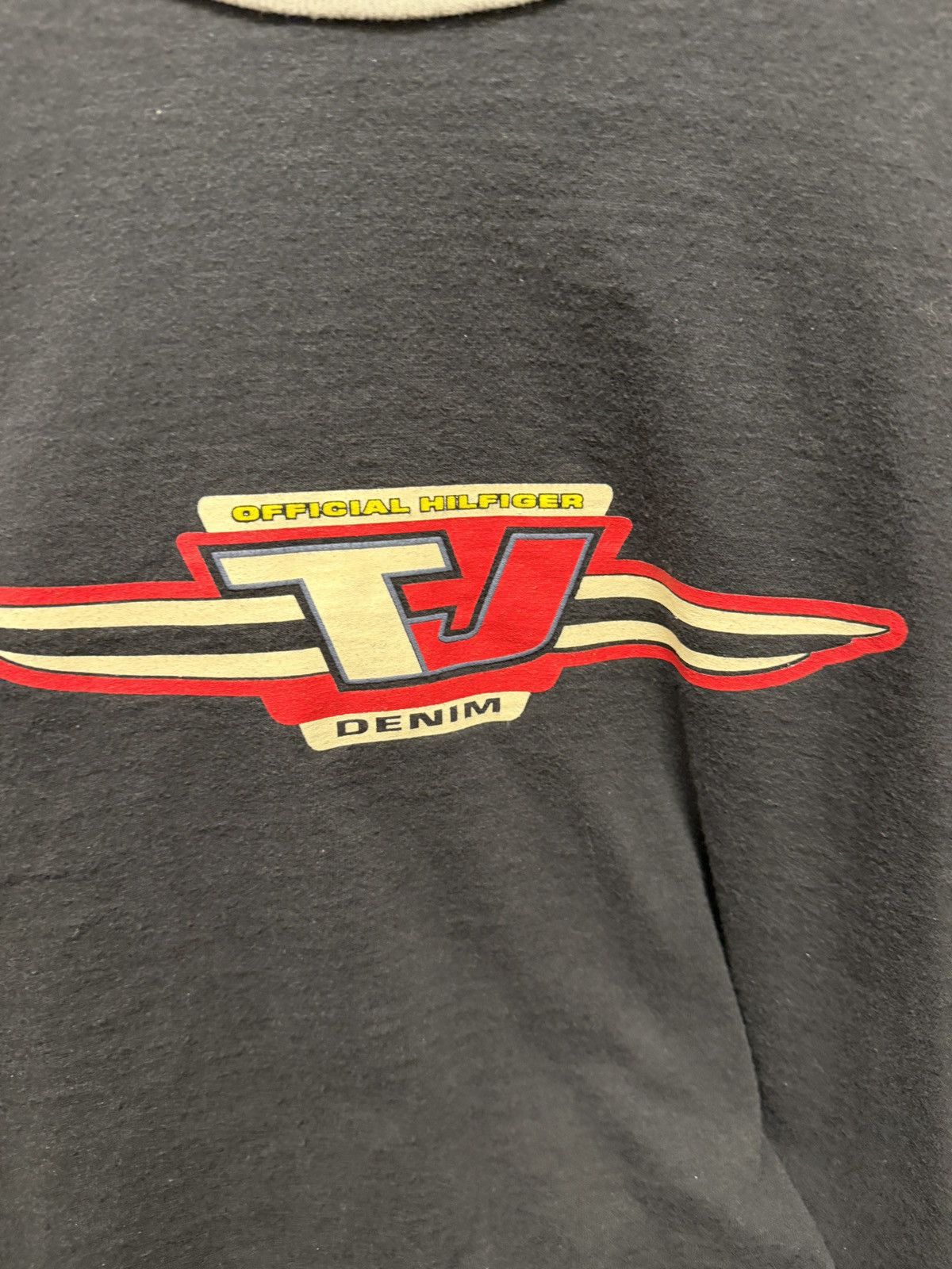 Tommy Jeans Vintage Tommy Jeans Denim Racing Long-sleeve Black Size US L / EU 52-54 / 3 - 4 Thumbnail