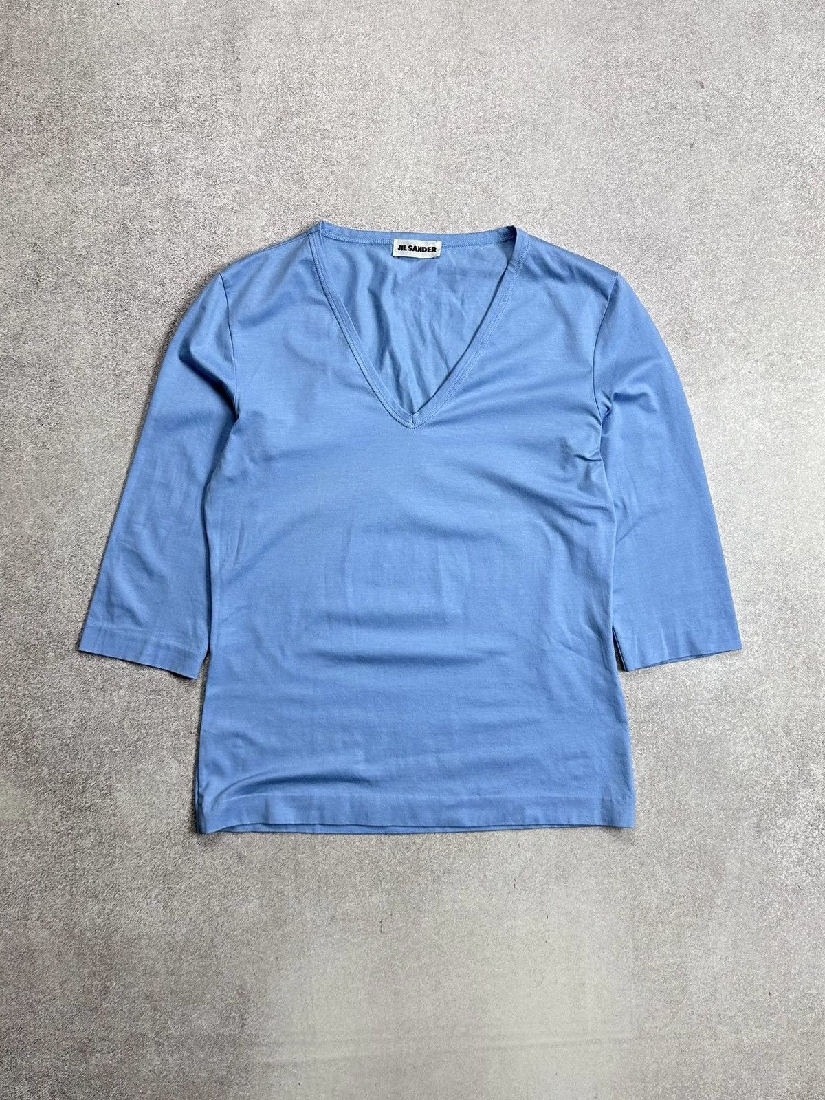Jil Sander Vintage Jil Sander Blue Blouse M Size M / US 6-8 / IT 42-44 - 1 Thumbnail