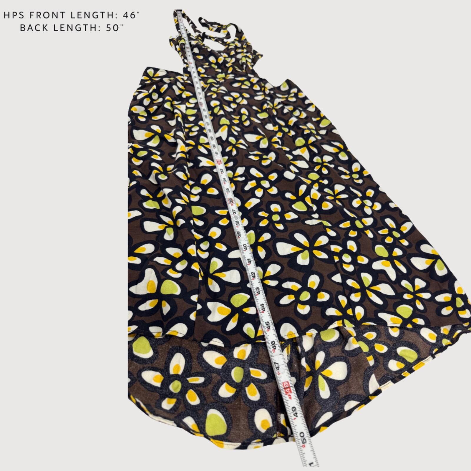Other Reformation Floral Cut Out Midi Dress Brown Yellow XXS Size XXS / US 00 / IT 34 - 5 Thumbnail