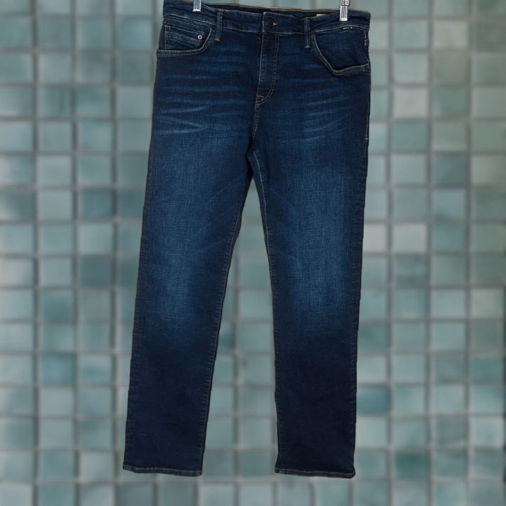 Vintage Mavi Jeans Matt Relaxed Straight Jeans W35 L34 Regular Size 35 Blue Straight Men Jeans Size US 35 - 1 Thumbnail