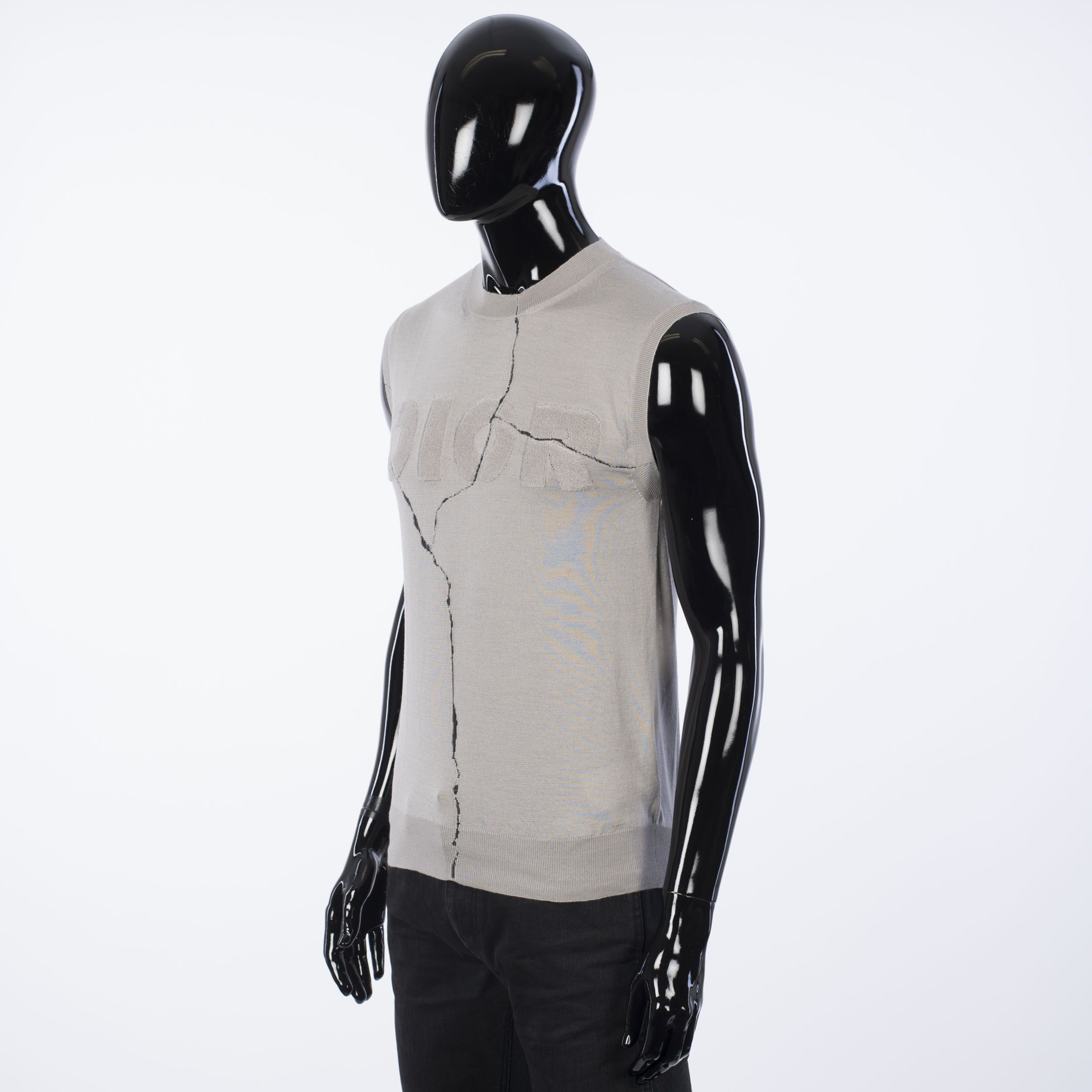 Dior Beige Gray Wool & Silk Sweater With DIOR AND DANIEL ARSHAM Size US M / EU 48-50 / 2 - 2 Thumbnail
