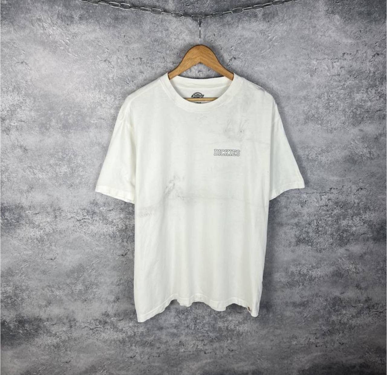 Dickies Dickies Tee Men's Size L White Short Sleeve` Size US L / EU 52-54 / 3 - 2 Thumbnail