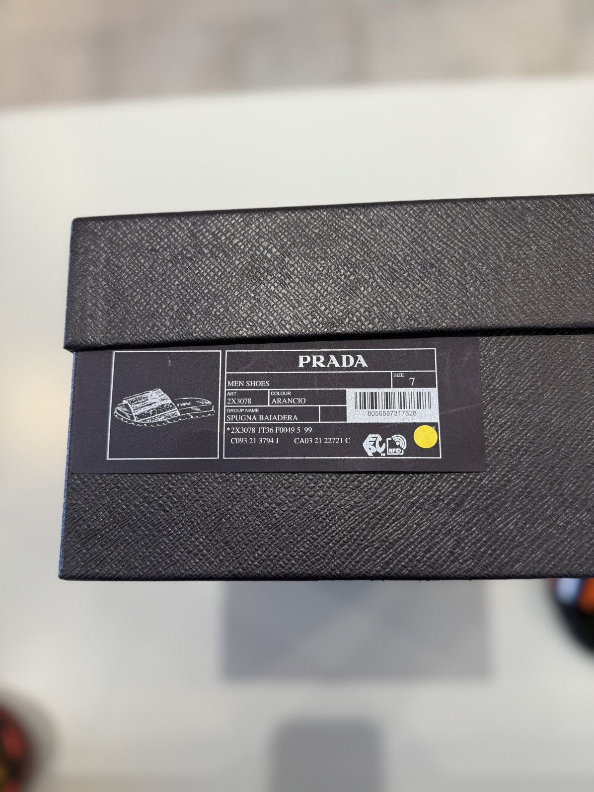 Prada Prada Triangle Logo Terry Cloth Slides Orange Size US 7 / EU 40 - 8 Thumbnail