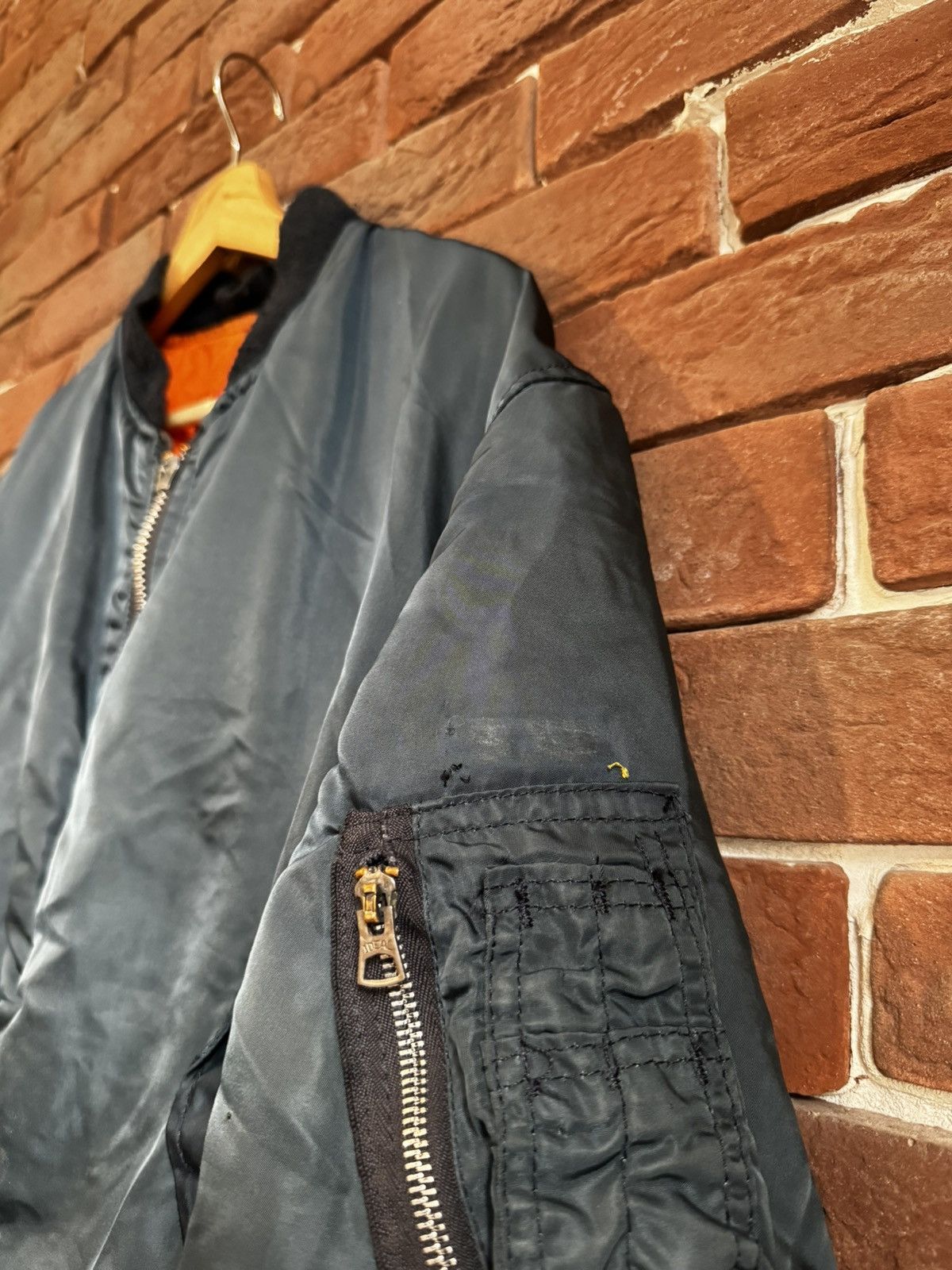 Alpha Industries 90s Alpha Industries Ma1 Flyer Vintage Nylon Bomber Jacket Size US XL / EU 56 / 4 - 5 Thumbnail