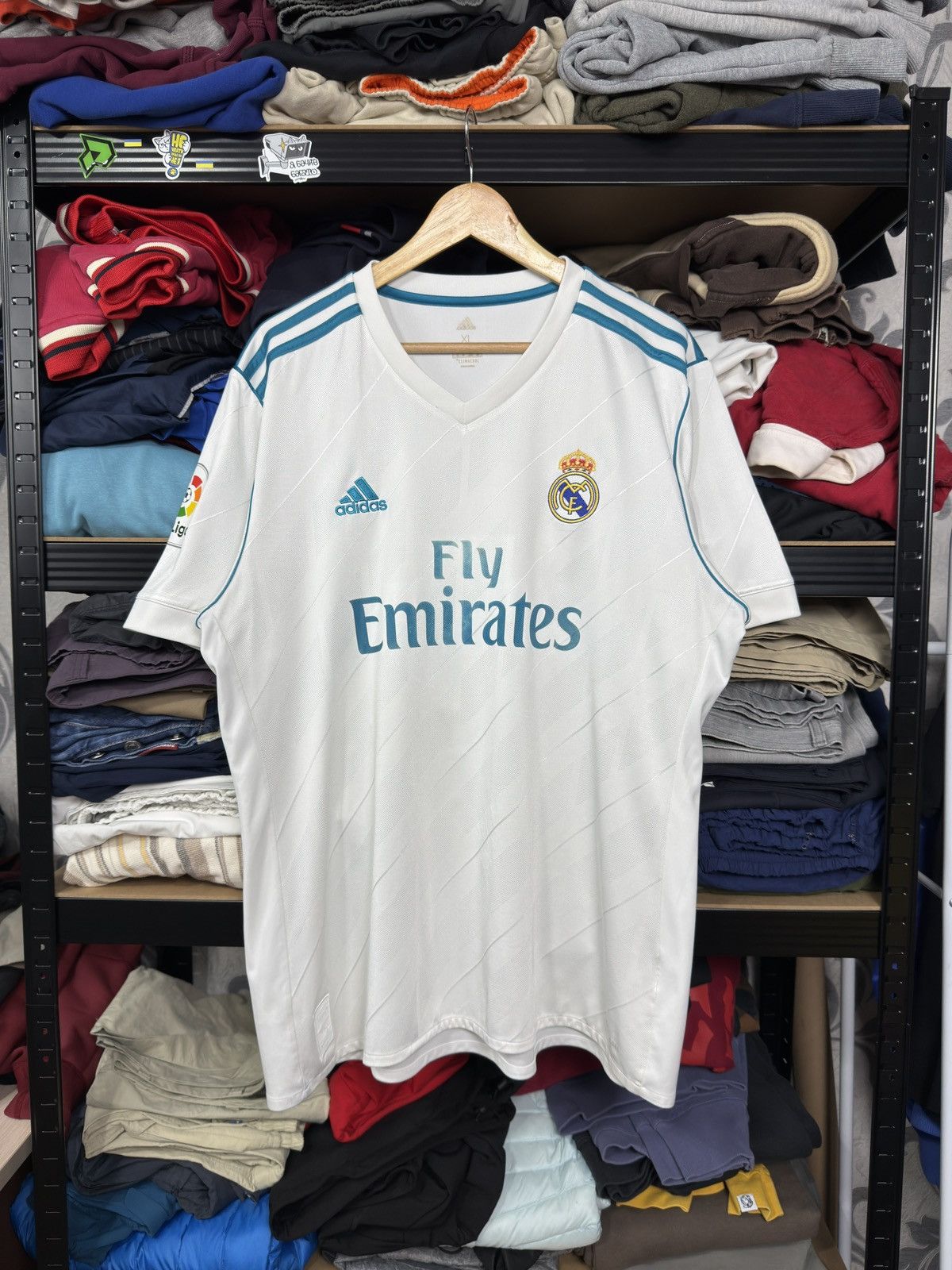 Adidas ADIDAS REAL MADRID 2017/2018 FOOTBALL SHIRT SOCCER JERSEY Size US XL / EU 56 / 4 - 2 Thumbnail