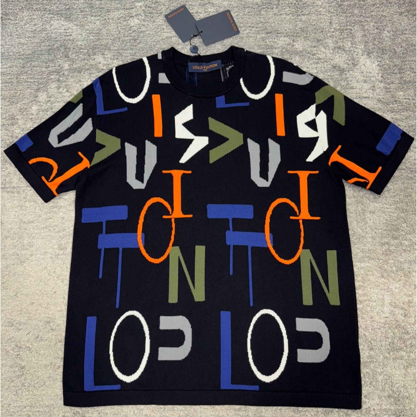 Louis Vuitton Louis Vuitton LV Electric Intarsia Sleeve T-Shirt Medium M Size US M / EU 48-50 / 2 - 7 Thumbnail