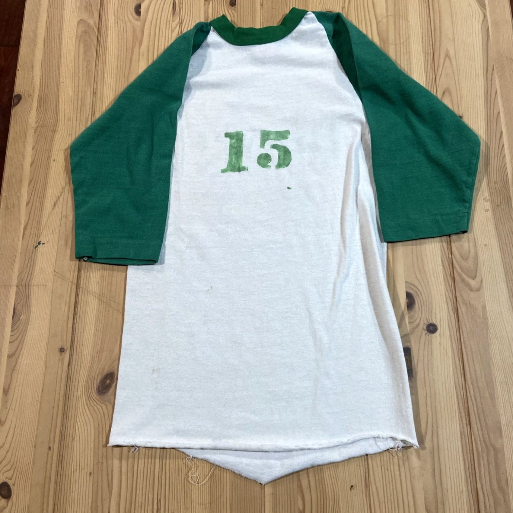 Russell Athletic VINTAGE Russell Athletic Atlanta Braves Homemade Jersey Shirt Boys M Green 70s Size US M / EU 48-50 / 2 - 7 Thumbnail
