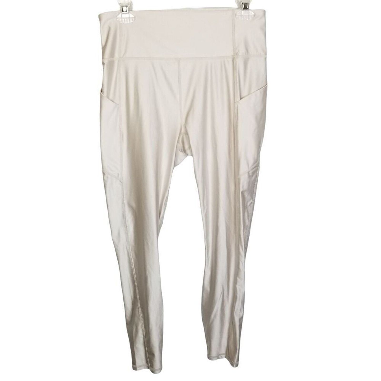 Fabletics Fabletics Womens Oasis Crop Leggings High Waist Shiny Size M Size 29" - 2 Thumbnail