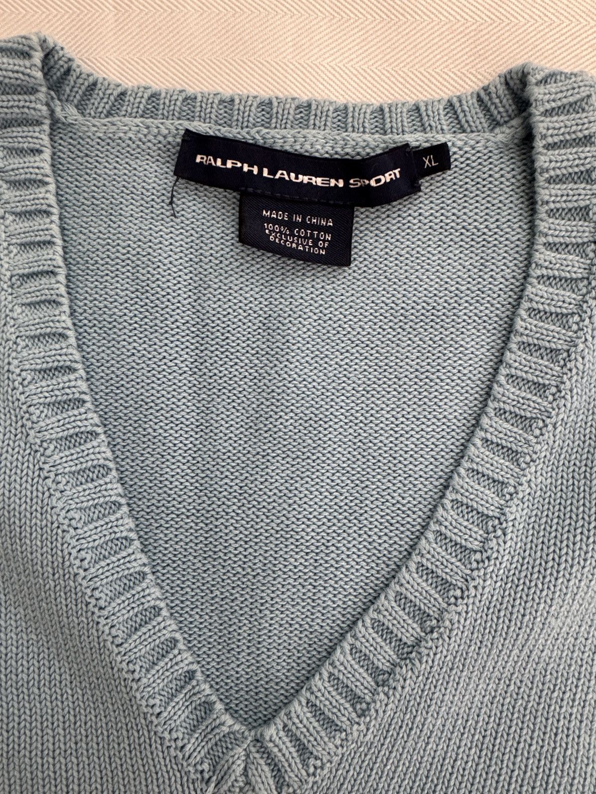 Polo Ralph Lauren Polo Ralph Lauren v-neck sweater Size US XL / EU 56 / 4 - 4 Thumbnail