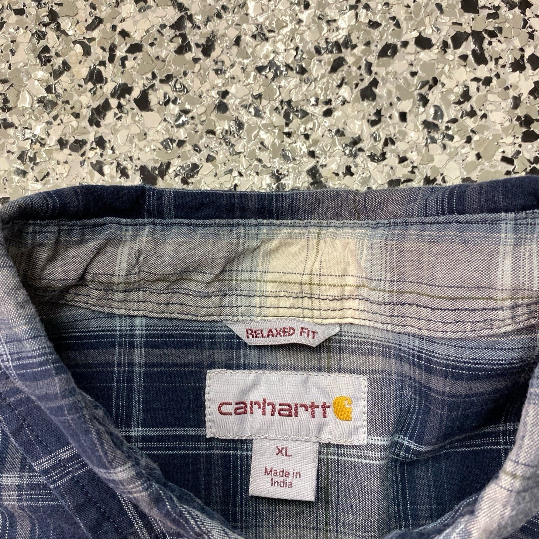 Carhartt VINTAGE Carhartt Relaxed Fit Shirt Blue Plaid Long Sleeve XL Men's Size US XL / EU 56 / 4 - 2 Thumbnail