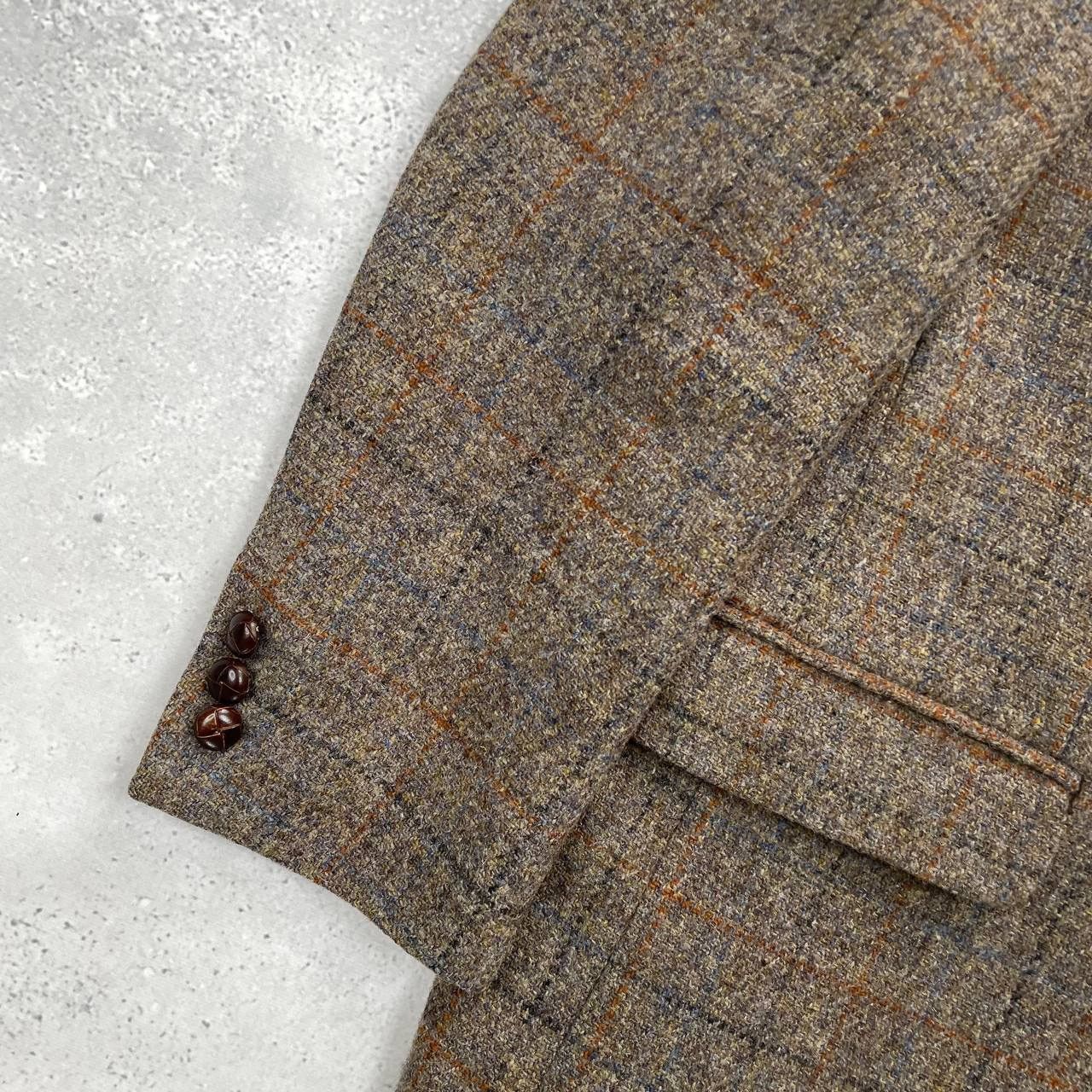 Harris Tweed Vintage Harris Tweed Walbusch Wool Blazer Gray Size 26 Size 48R - 4 Thumbnail