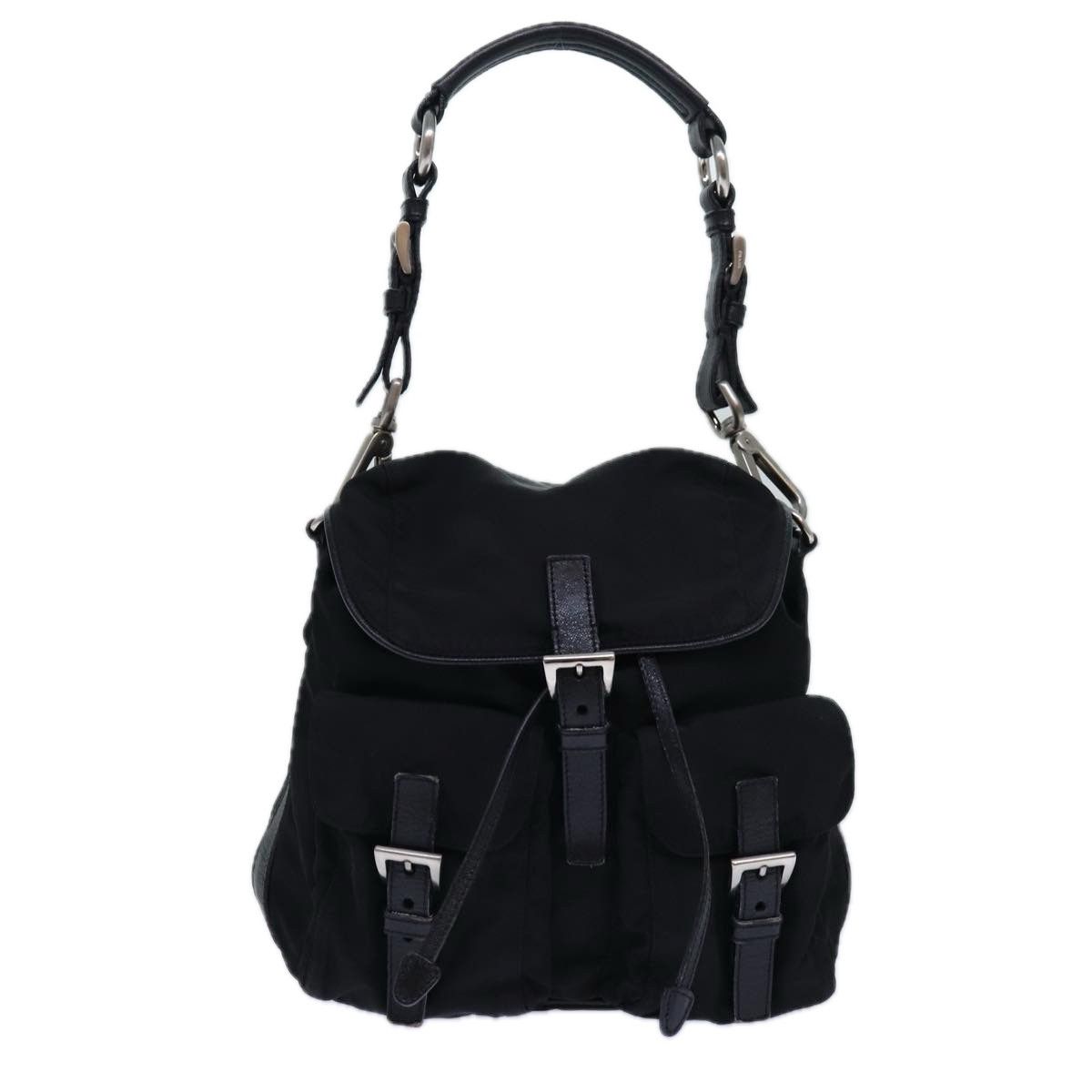 Prada Tessuto Black Synthetic Backpack Bag (Pre-Owned) Size ONE SIZE - 1 Thumbnail