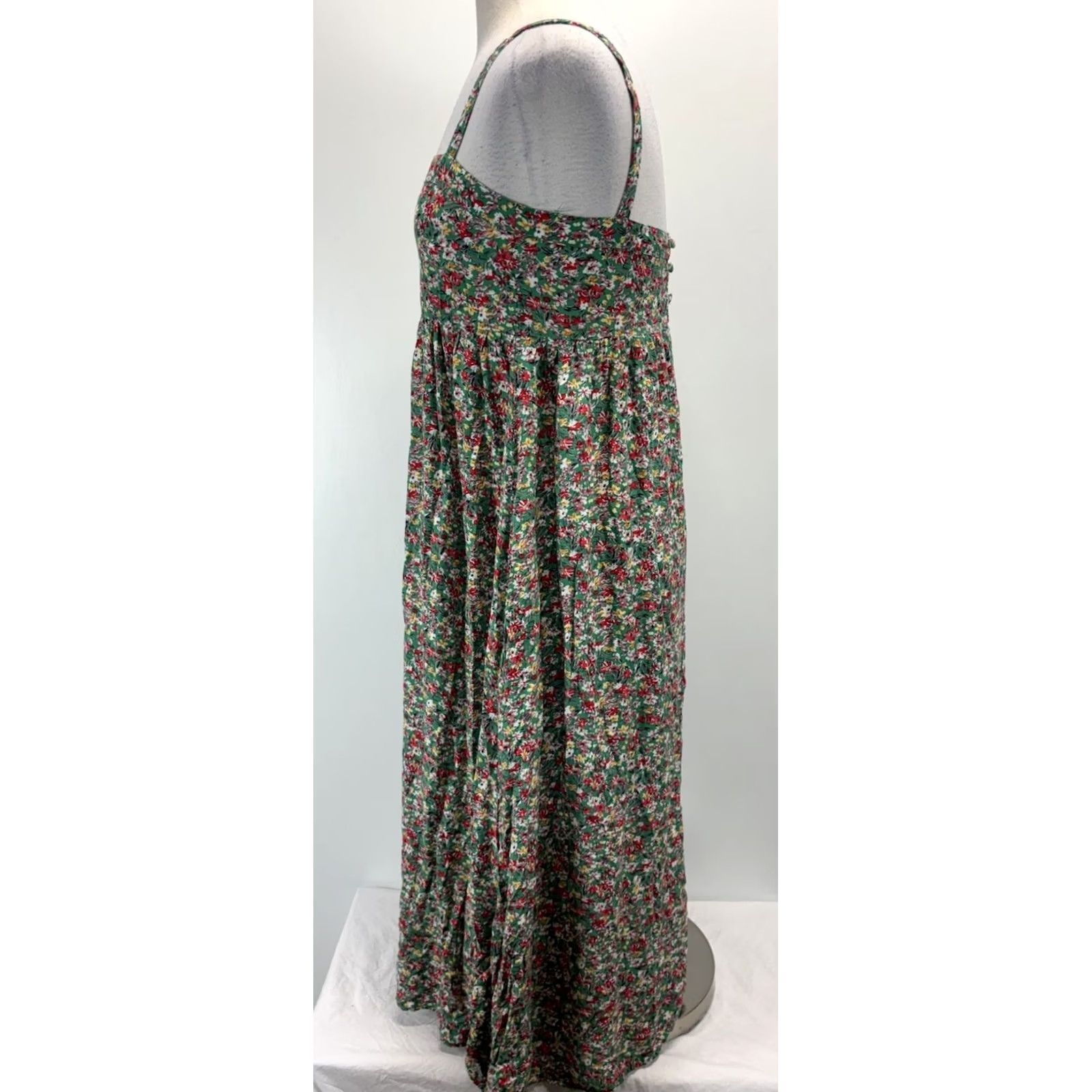 Vintage Natural Life Empire Waist Boho Cottagecore Floral Maxi Dress Women’s XS S Flowy Dress Size XS / US 0-2 / IT 36-38 - 2 Thumbnail